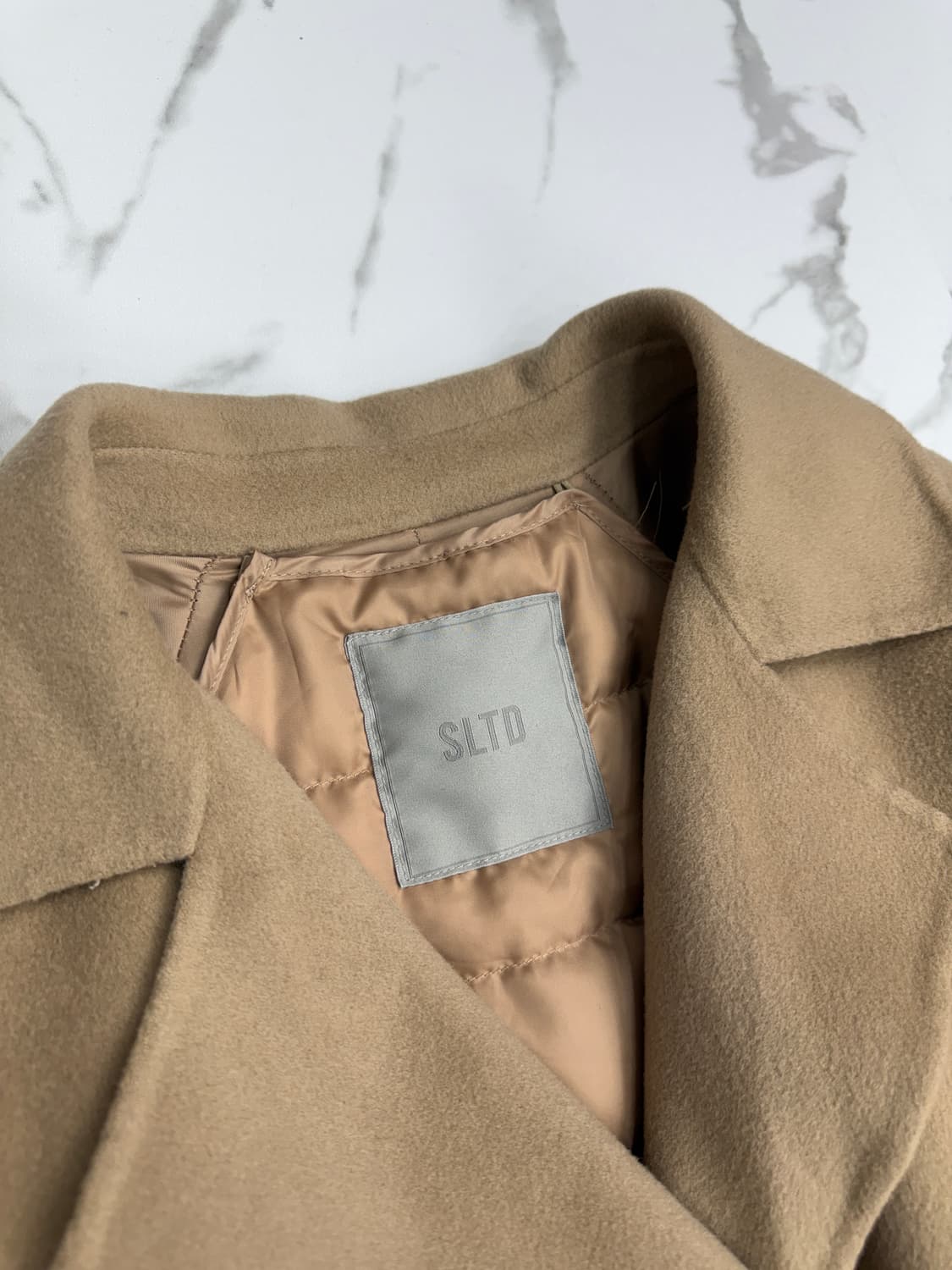 SLTD 구스다운 핸드메이드 벨티드 로브 코트 상품이미지3