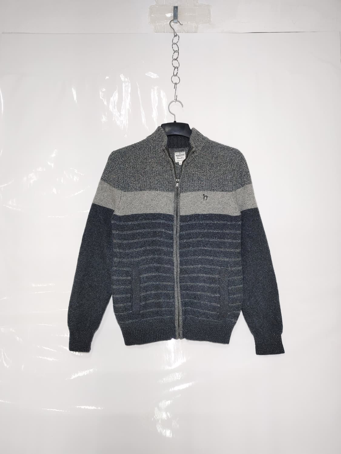 HAZZYS 헤지스 남성 니트 스웨터 집업가디건 상품이미지1