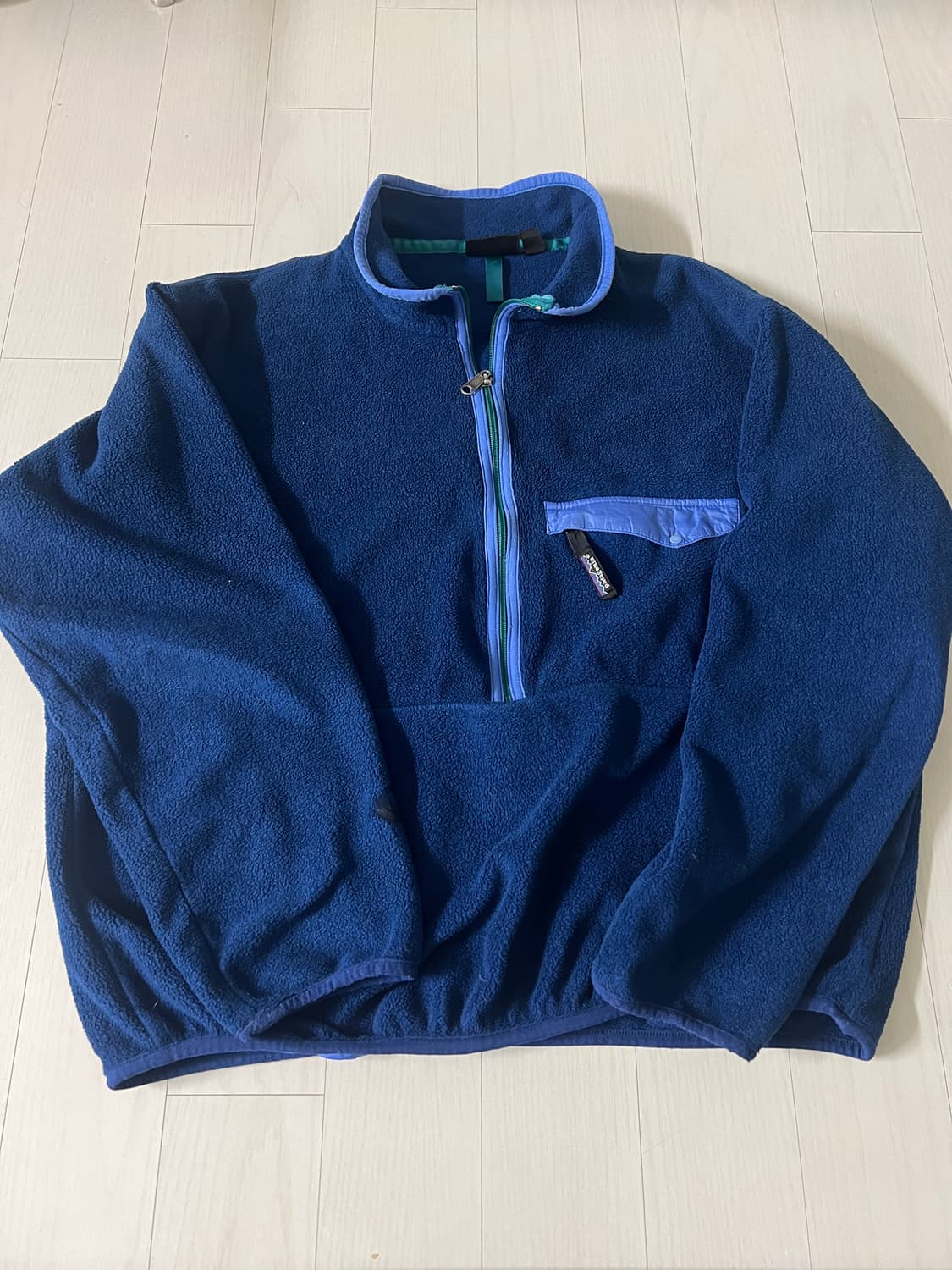 90s 파타고니아 하프집업 플리스 L사이즈 판매 상품이미지4