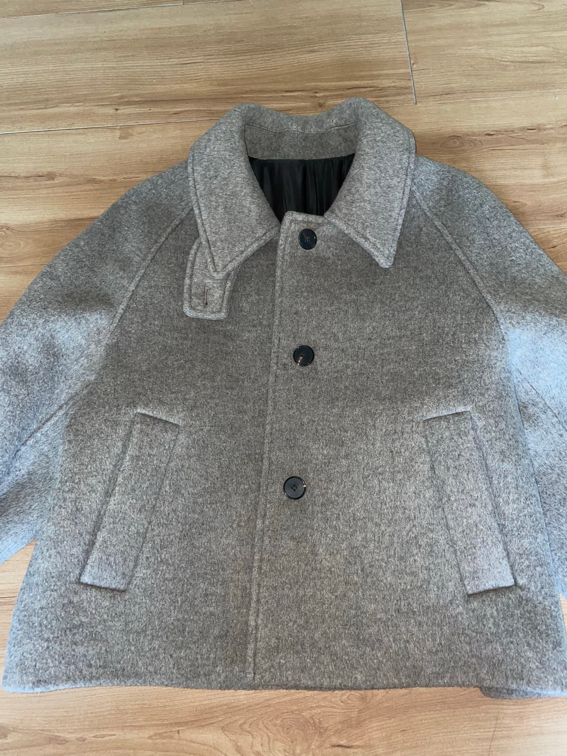 노멜렛 잔느 울 크롭 코트 애쉬모카 상품이미지3