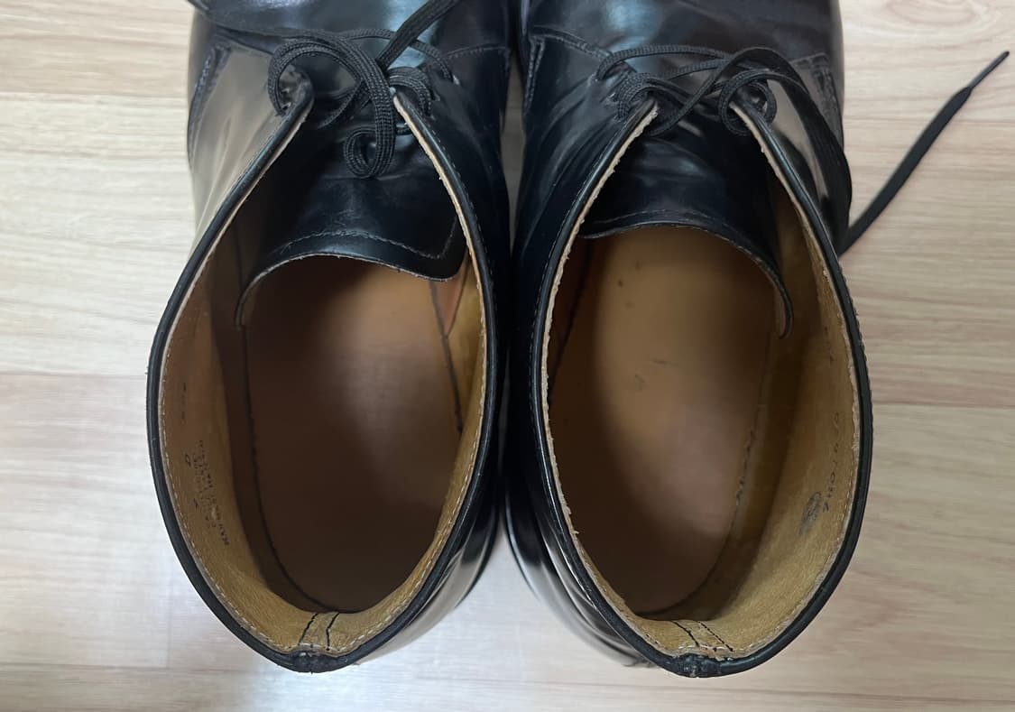 60’s 메이슨 치페와 폴스 처카 부츠 블랙 9D(270mm) 상품이미지9