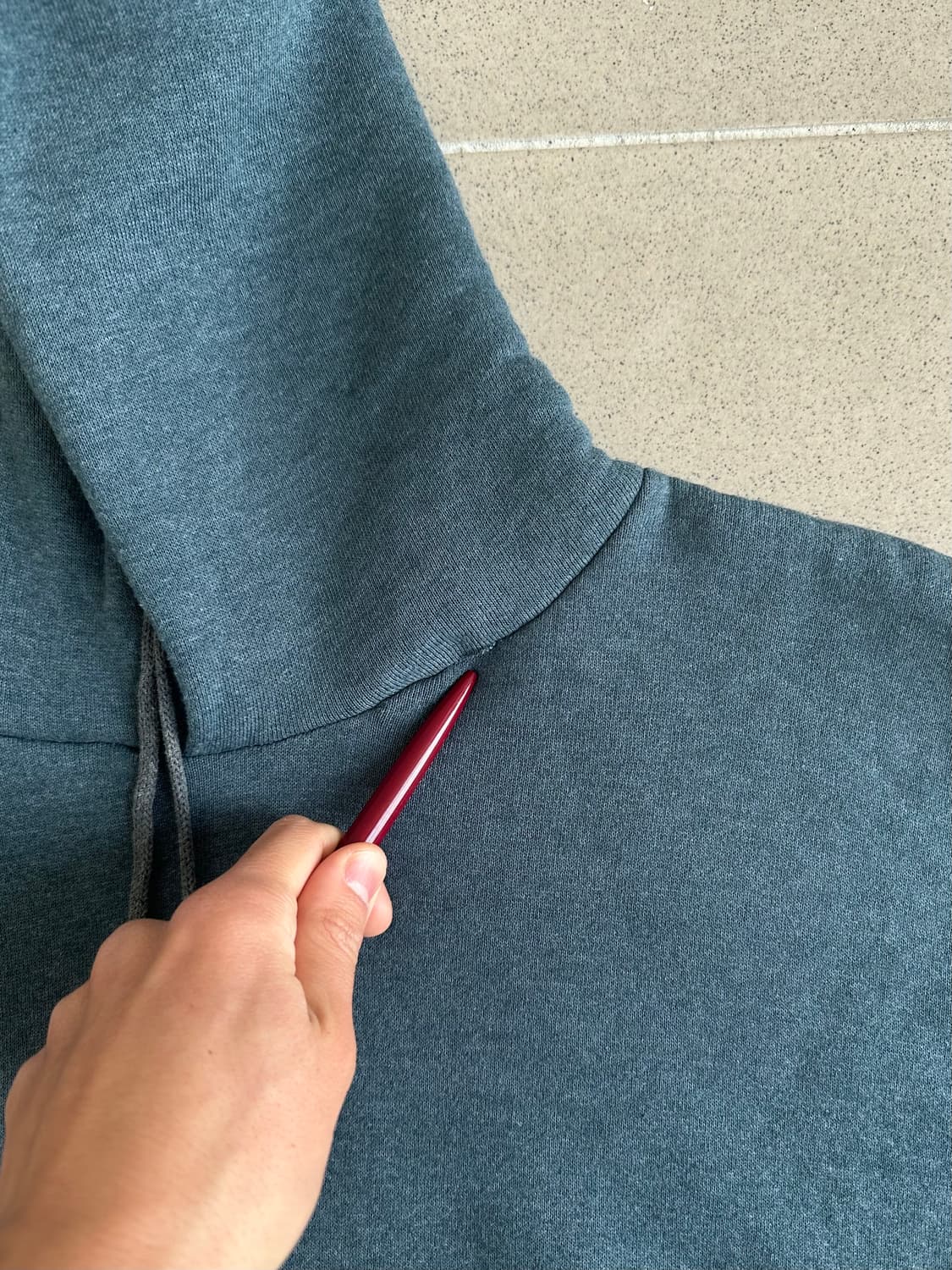 90s 빈티지 러셀 후드 블루그레이 M 상품이미지6