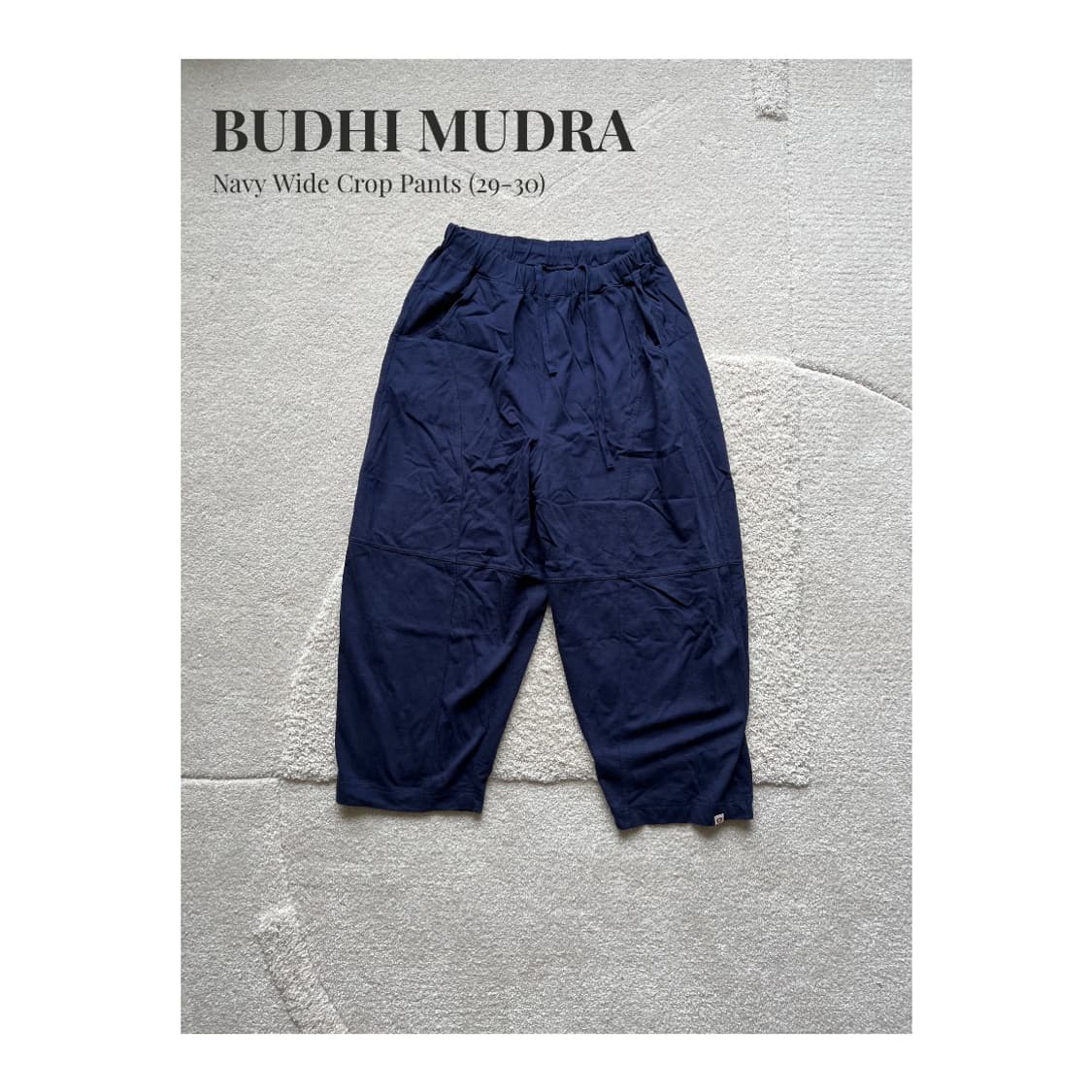 BUDHI MUDRA 네이비 와이드 요가 팬츠 (Free) 상품이미지1