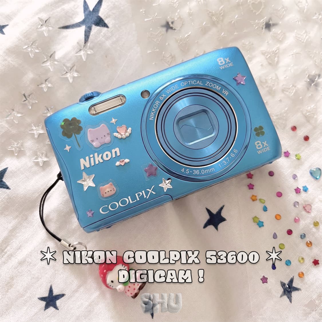 니콘 쿨픽스 S3600  빈티지 디카 블루 상품이미지1