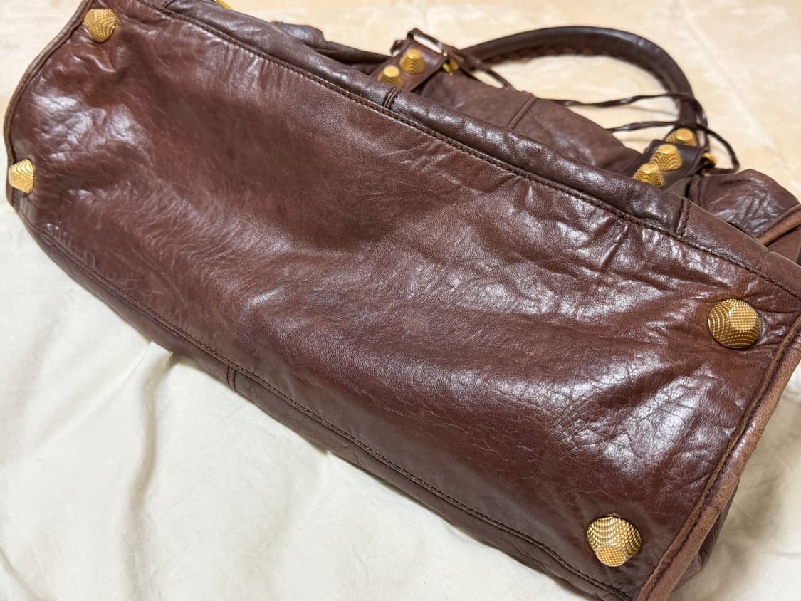 발렌시아가 모터백 라지 브라운 상품이미지5