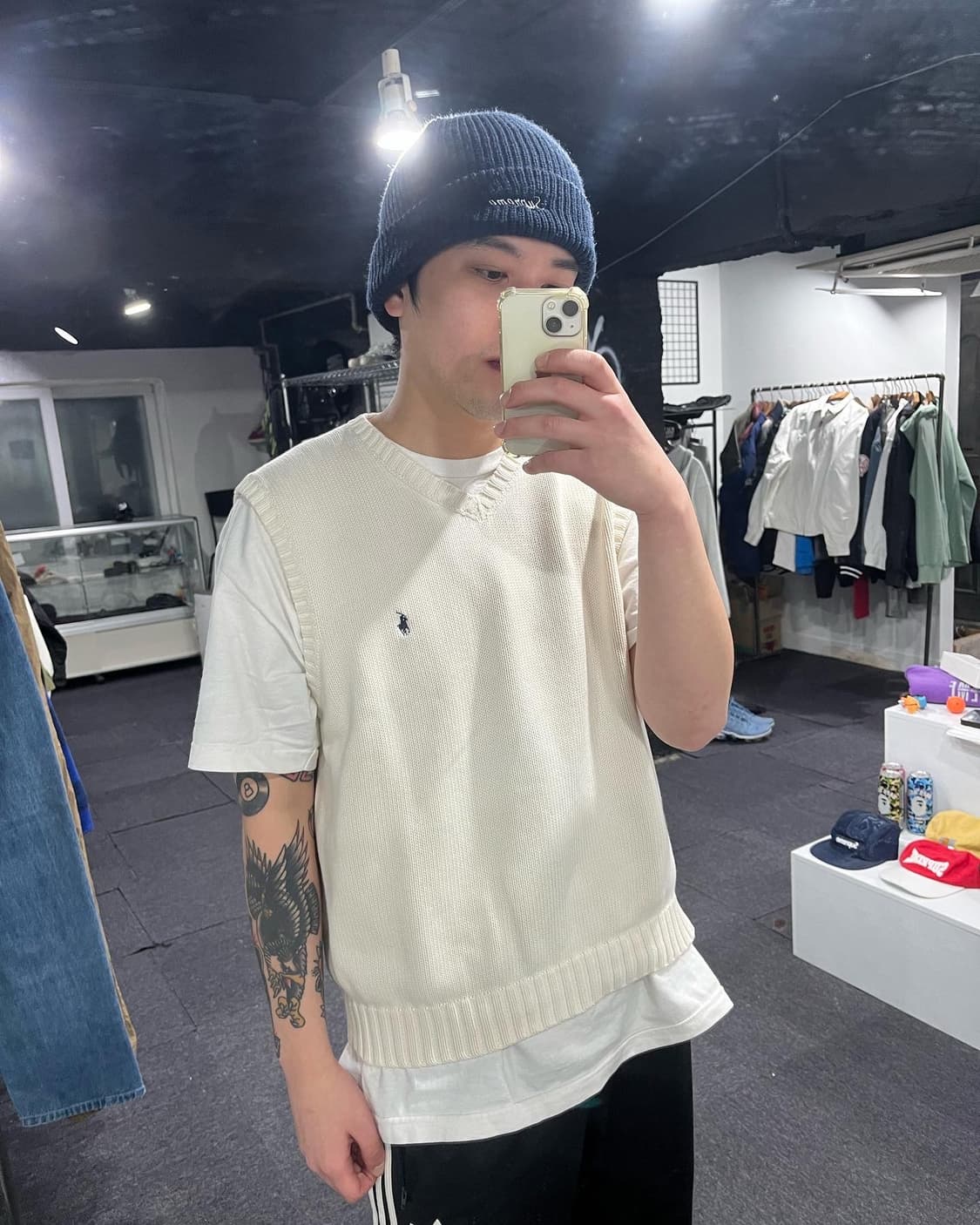 폴로 니트 조끼 상품이미지4