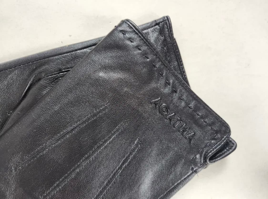 아가타 블랙 남성 가죽장갑 상품이미지2