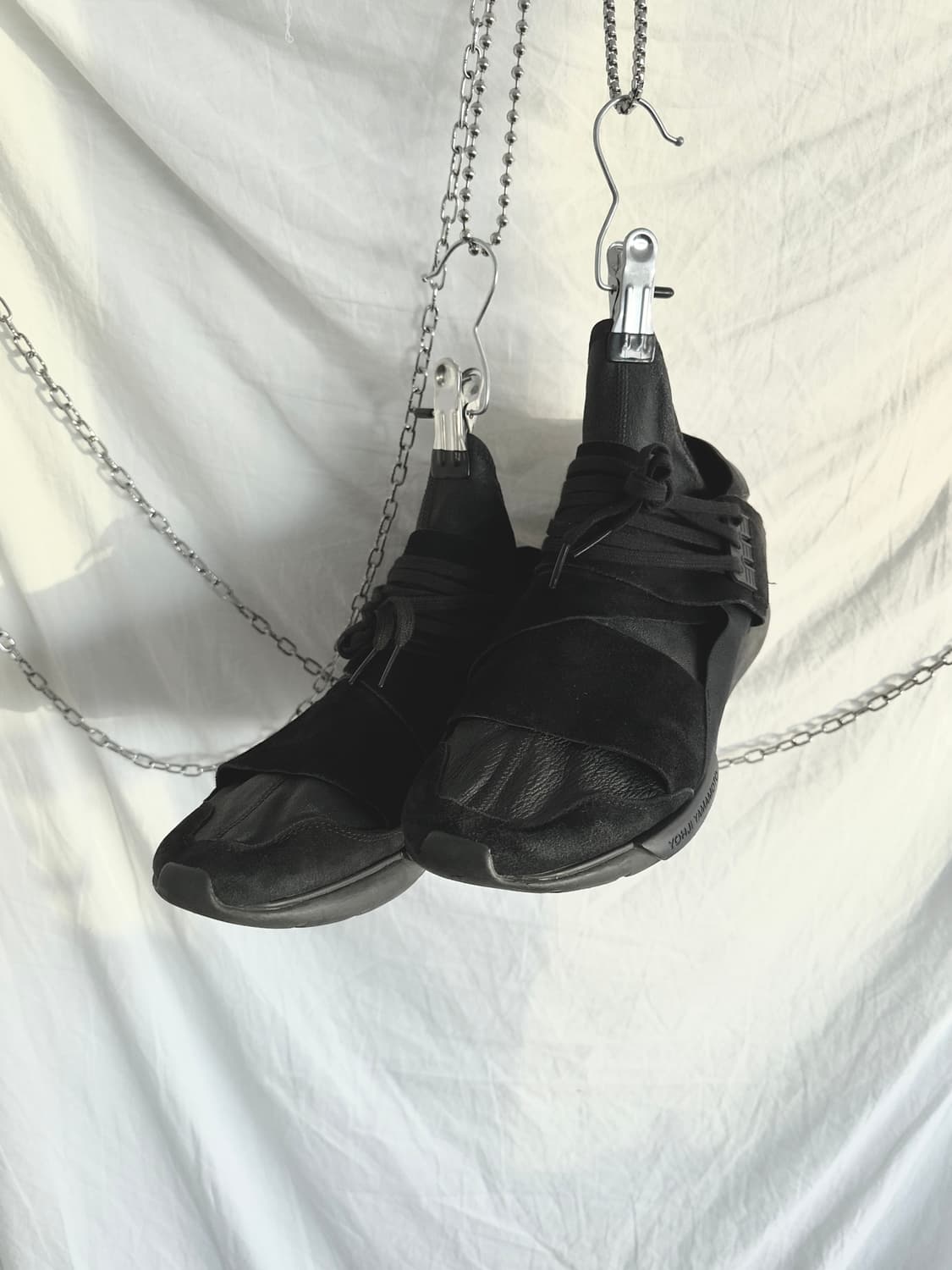 Y-3 by 요지야마모토 콰사 미드 트리플블랙 상품이미지2