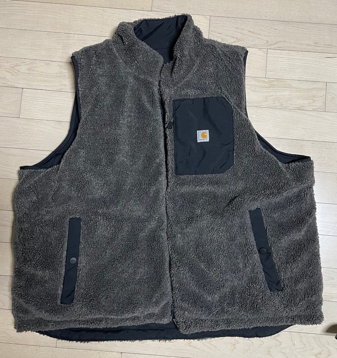 칼하트 리버시블 워크-후리스 베스트 상품이미지3