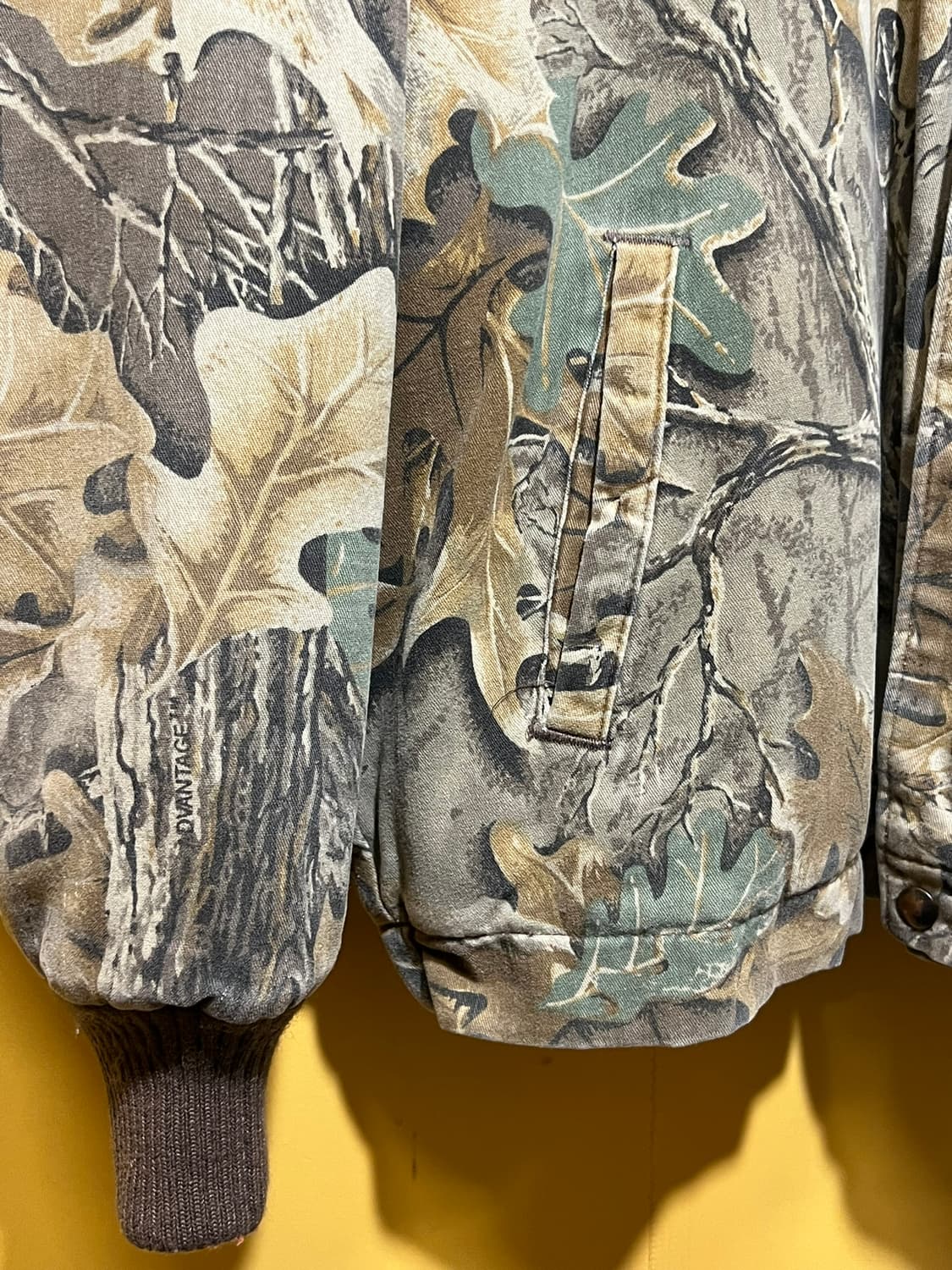 90's[2XL] USA 퀼팅 카모 봄버 빈티지 자켓 ADVANTAGE 상품이미지6