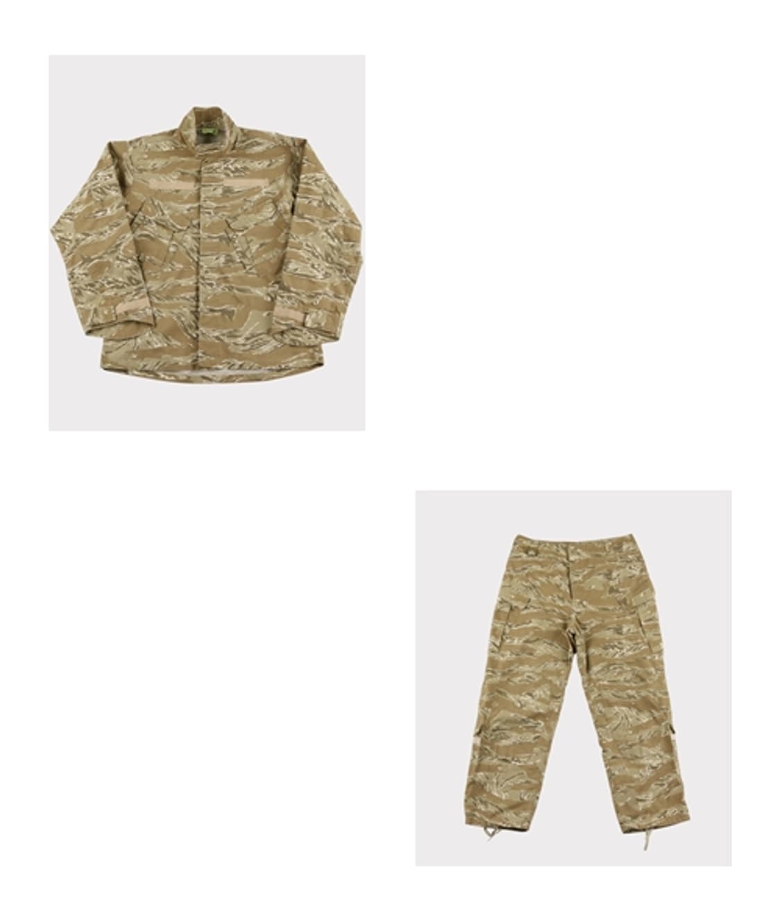 [XL] 빈티지 타이거 카모 BDU 셔츠 바지 셋업 상품이미지1