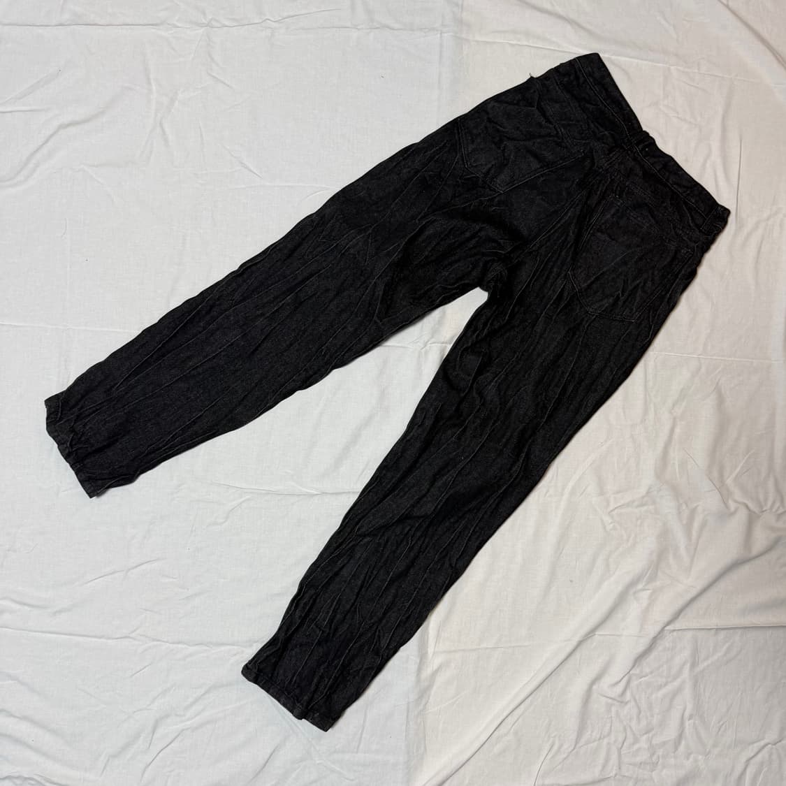 TRIPLE J 블랙 롤업 데님 팬츠 상품이미지2