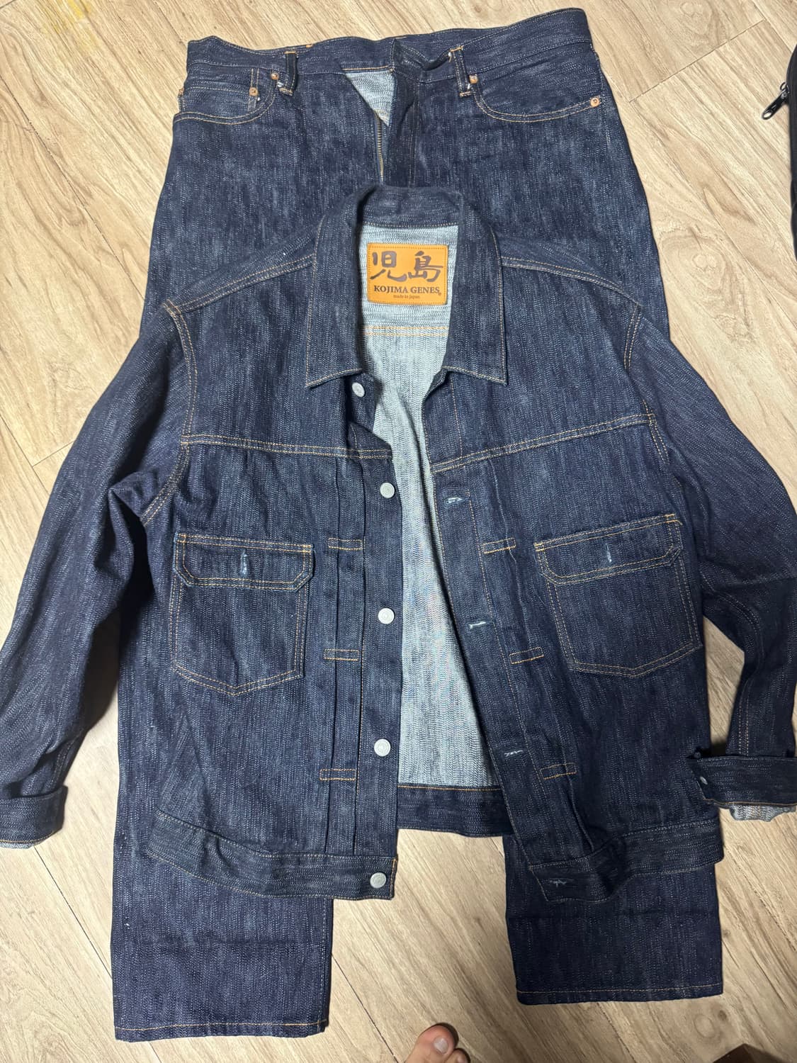 코지마진스 헤비데님셋업 상의XL 하의36 상품이미지2