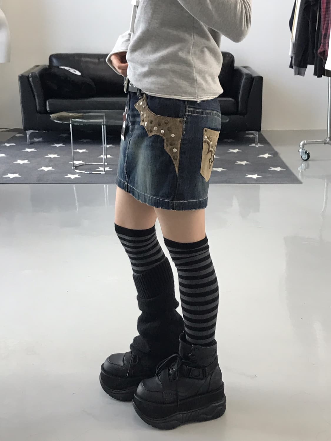 Lynn Hollyn Detail Mini Skirts 상품이미지3