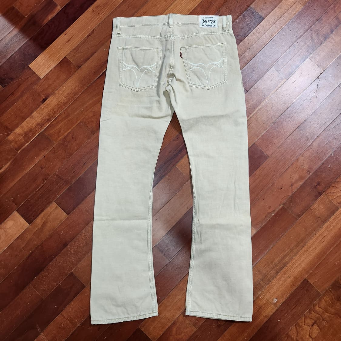 잭로즈 아메카지 웨스턴 세미 부츠컷 면바지 팬츠 상품이미지2