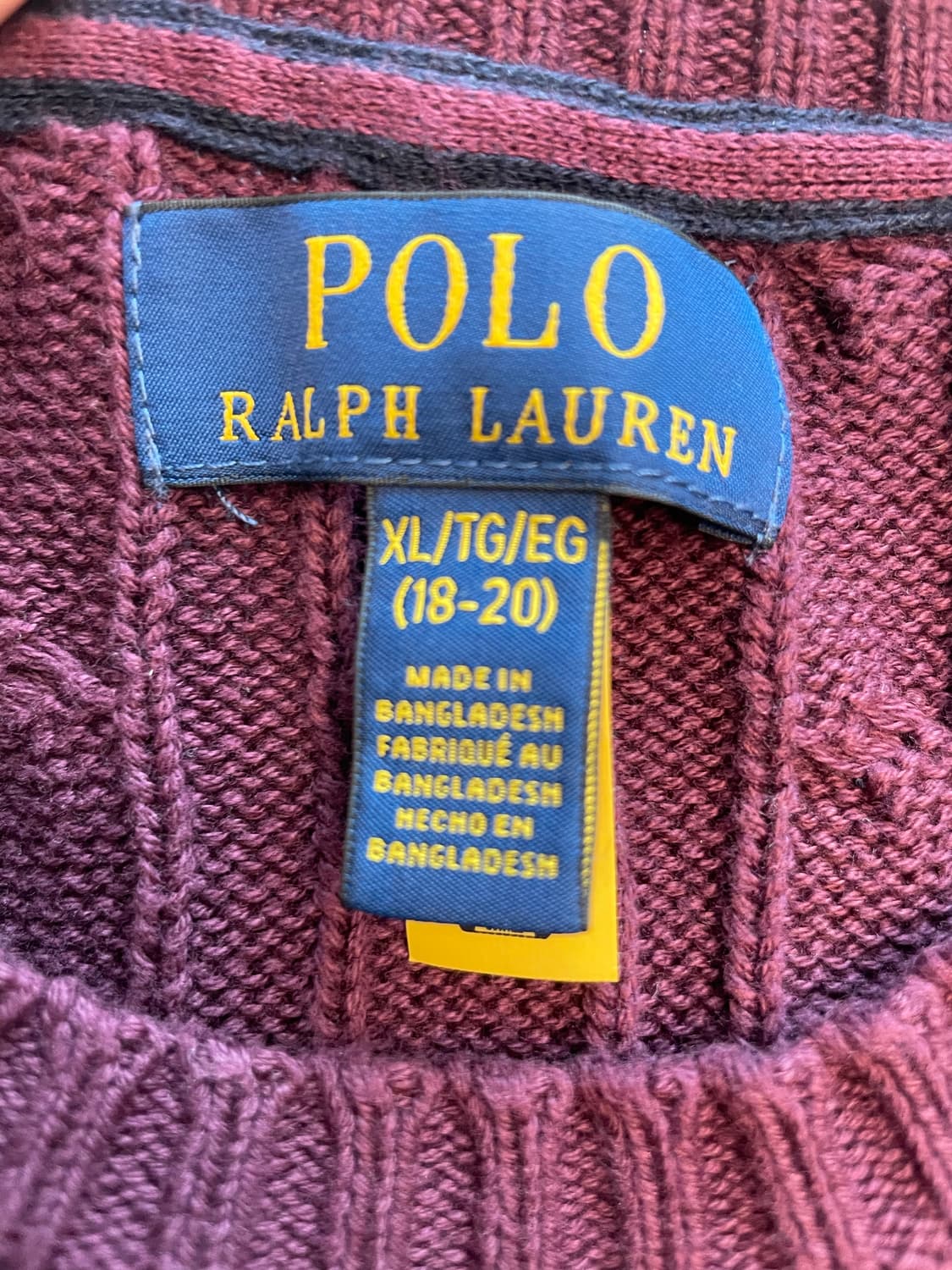 폴로 케이블 니트 상품이미지3