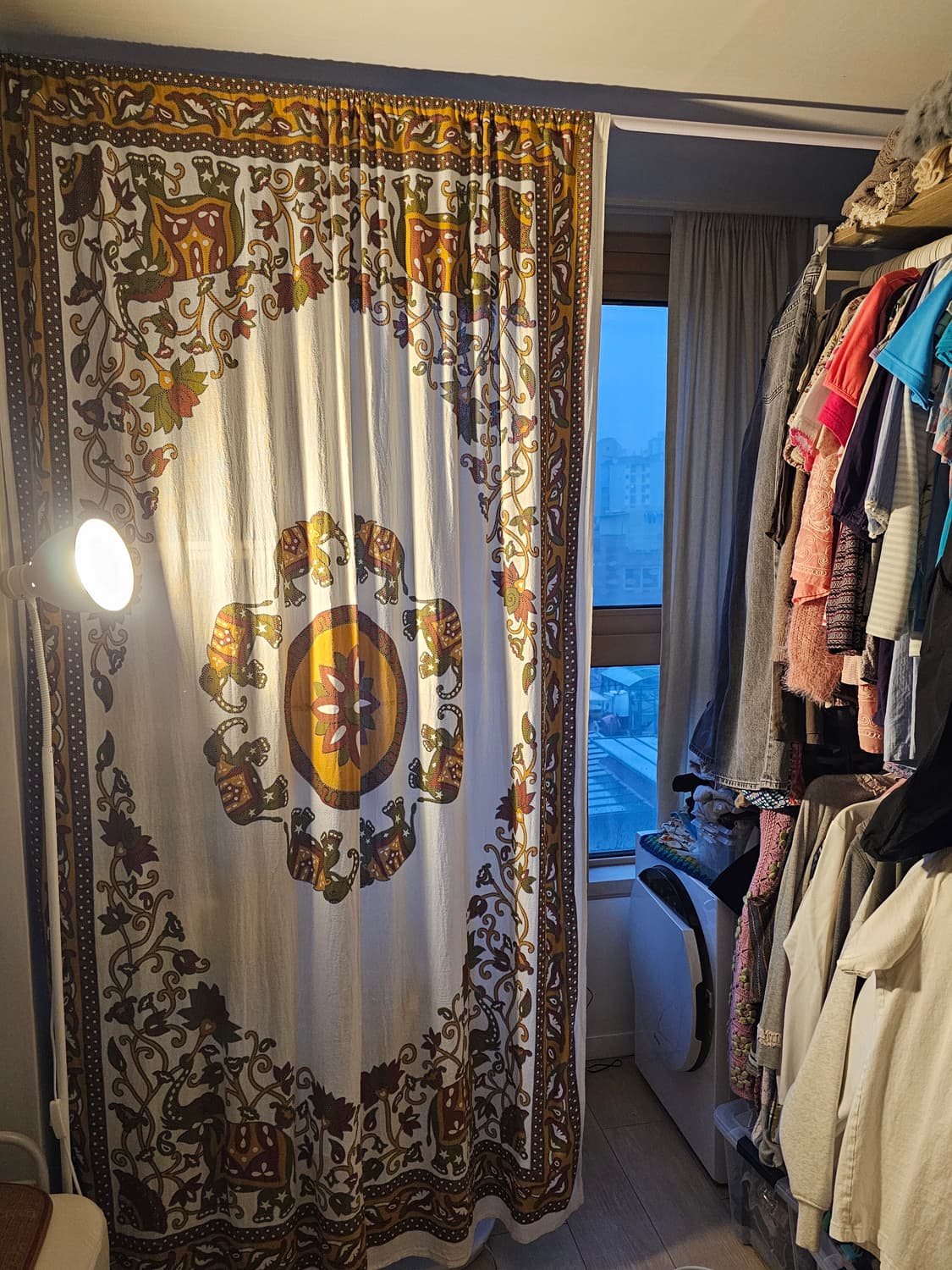 히피 에스닉 빈티지 패브릭 커튼 상품이미지1