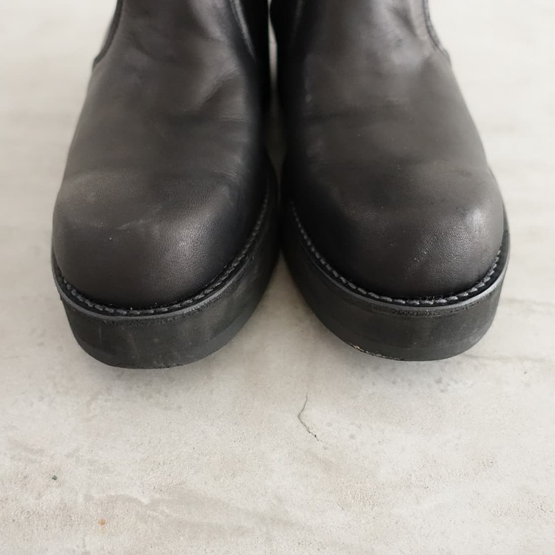 요지 야마모토 레이디스 가죽 니트라이너 부츠 상품이미지3