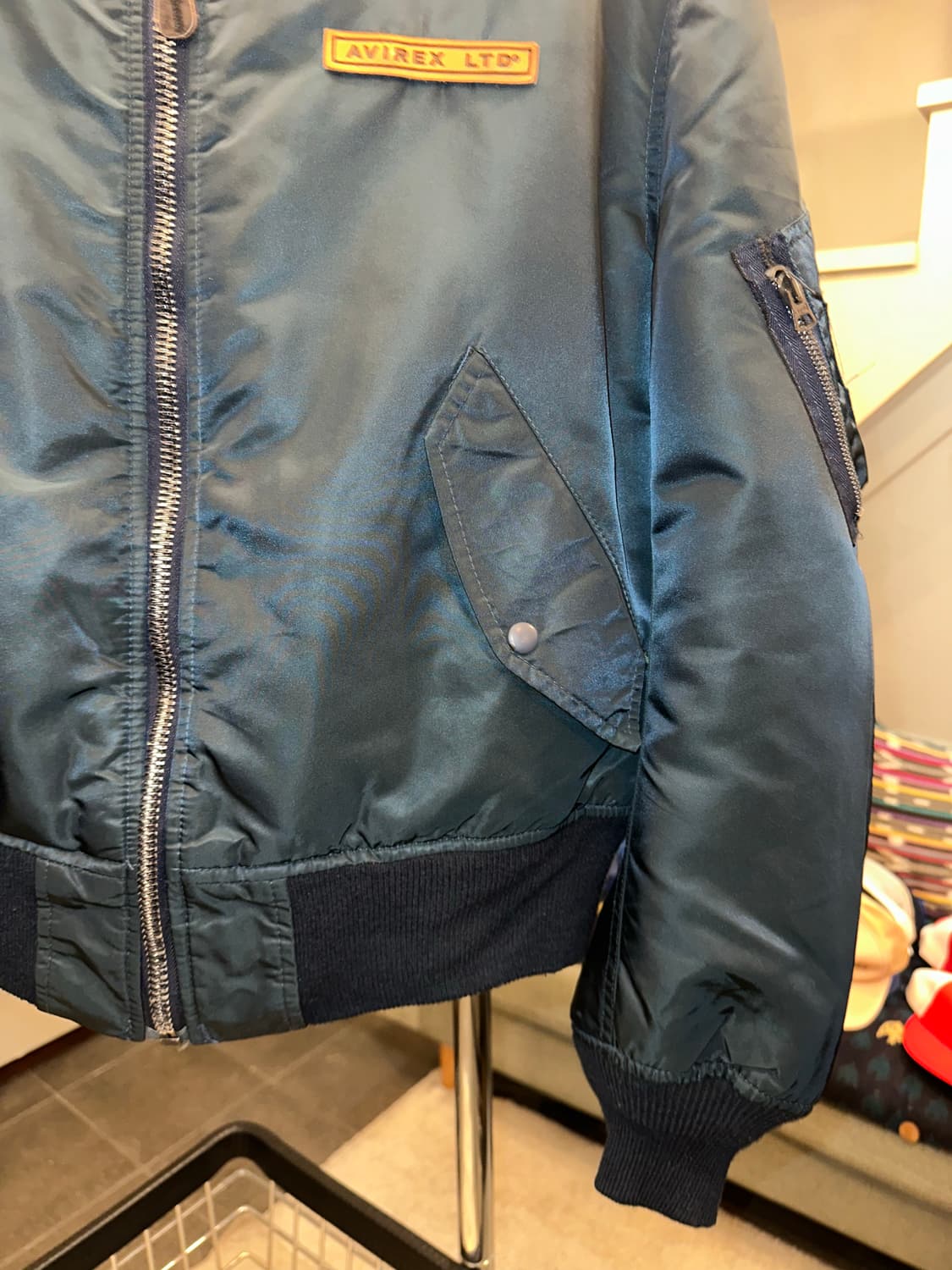 90’s Avirex logo Ma-1 flight  jacket 상품이미지7