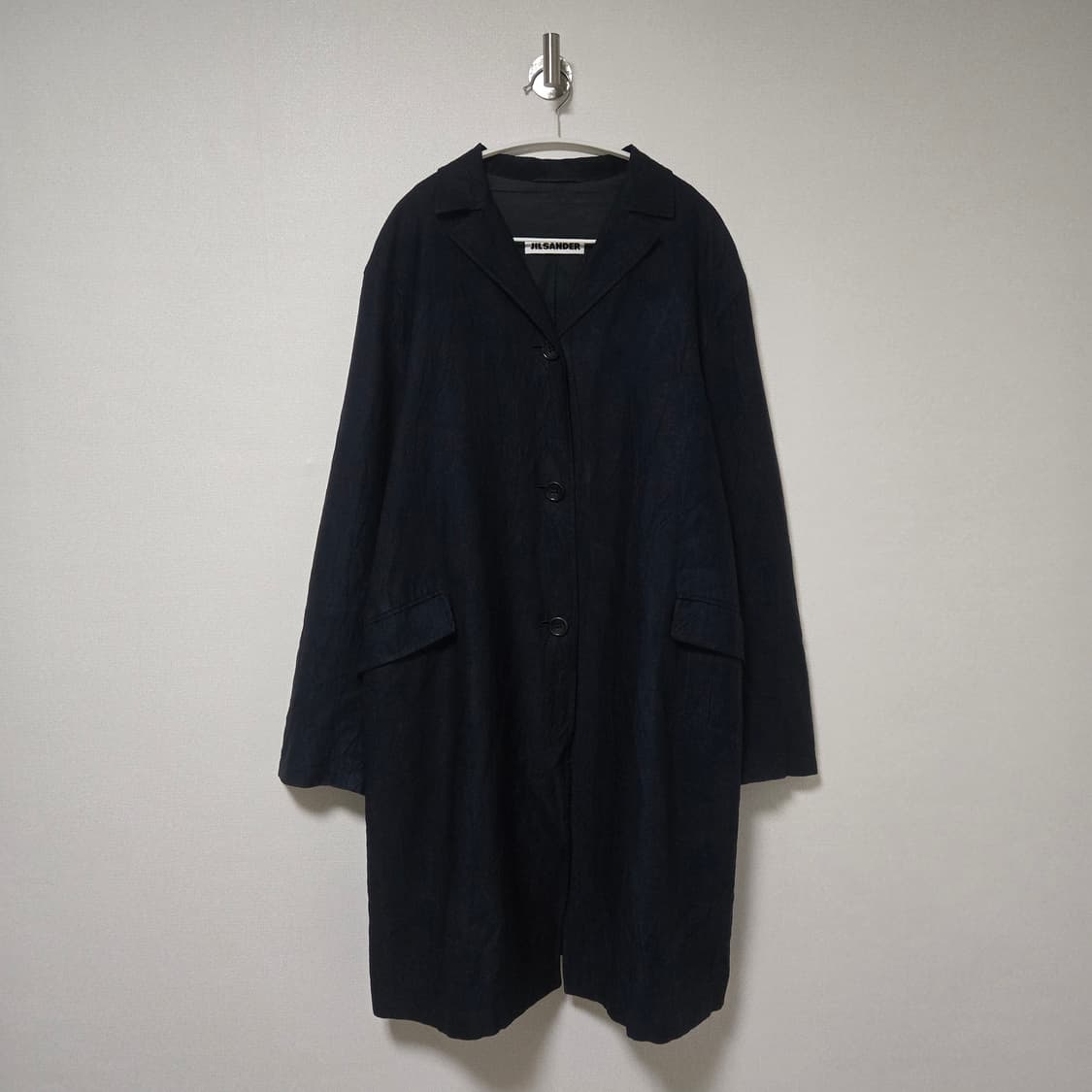 질샌더 다크네이비 모시 코트 / 여성 코트/ 여자 코트  상품이미지1