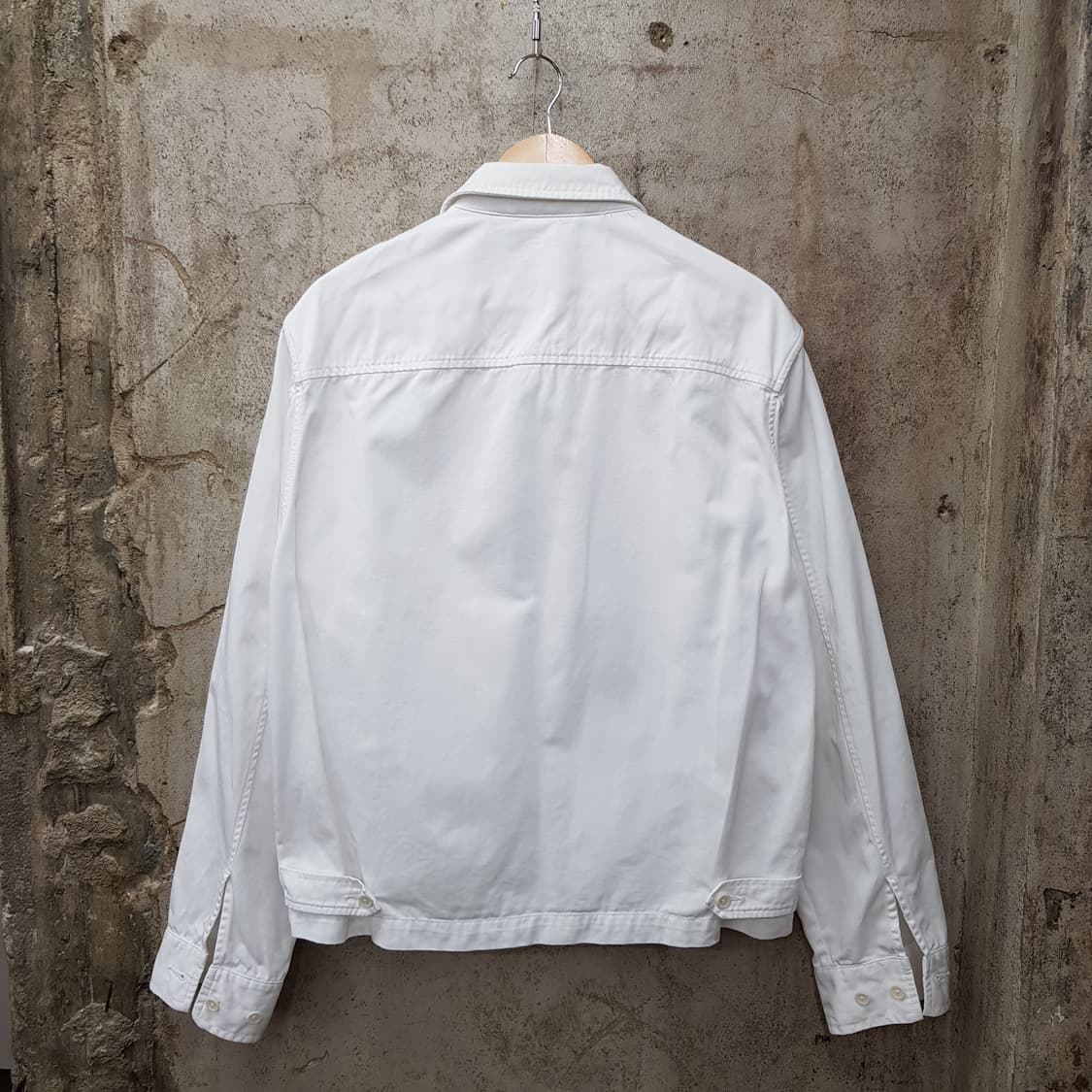 폴로 랄프로렌 클래식 화이트 남성 집업 점퍼 M사이즈 상품이미지2