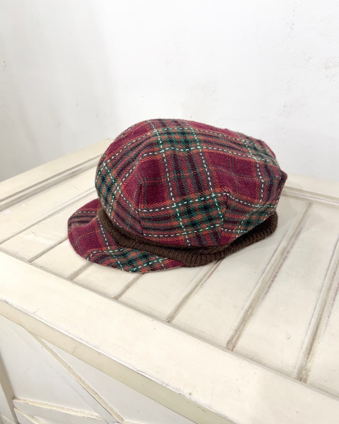 Check Pattern Newsboy Cap 상품이미지1