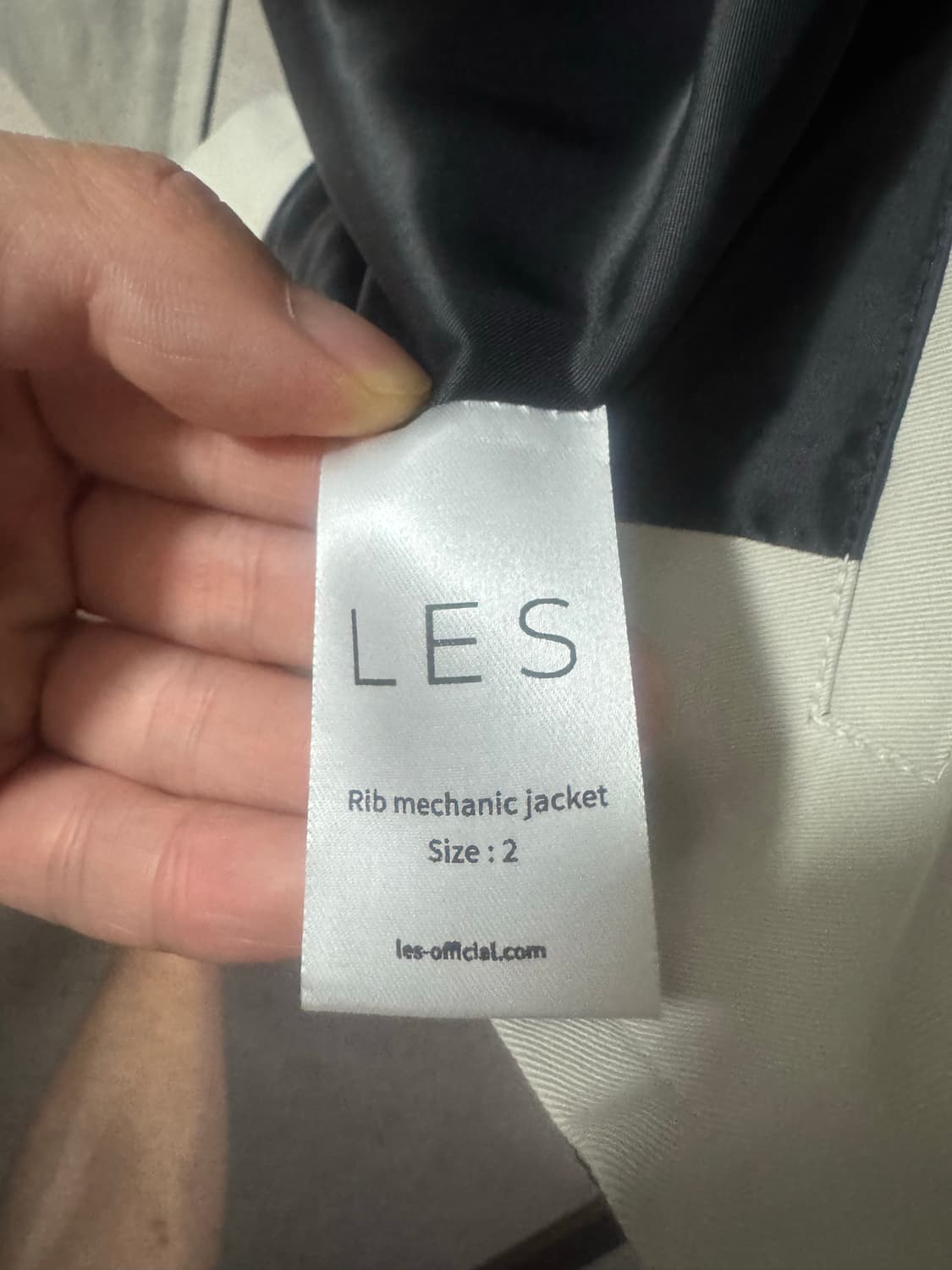 Rib mechanic jacket (Dusty white) 2 상품이미지2