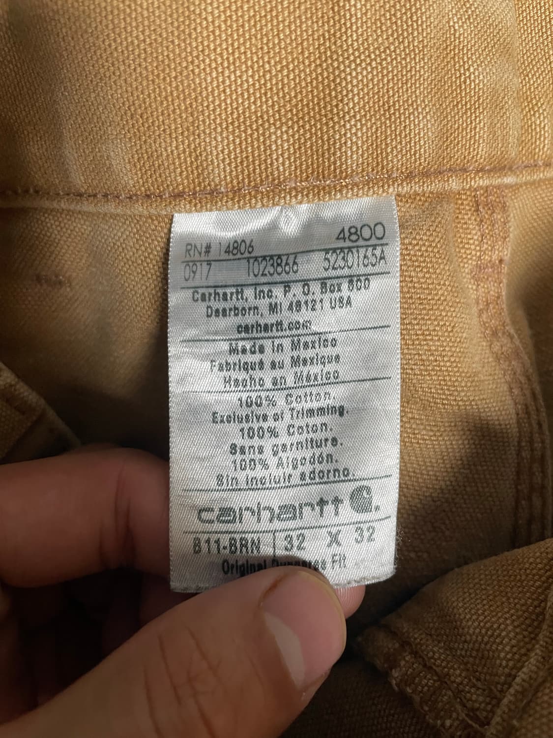 [31] 빈티지 칼하트 싱글니 b11 brn 상품이미지3