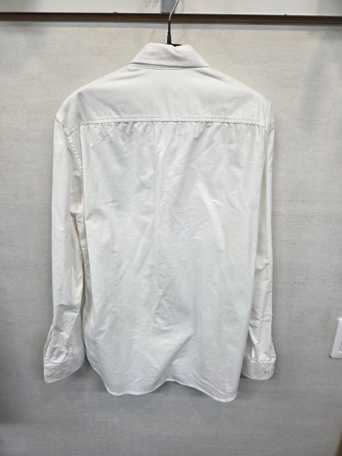 라코스테 슬림핏 셔츠 긴팔 M L 화이트 상품이미지2