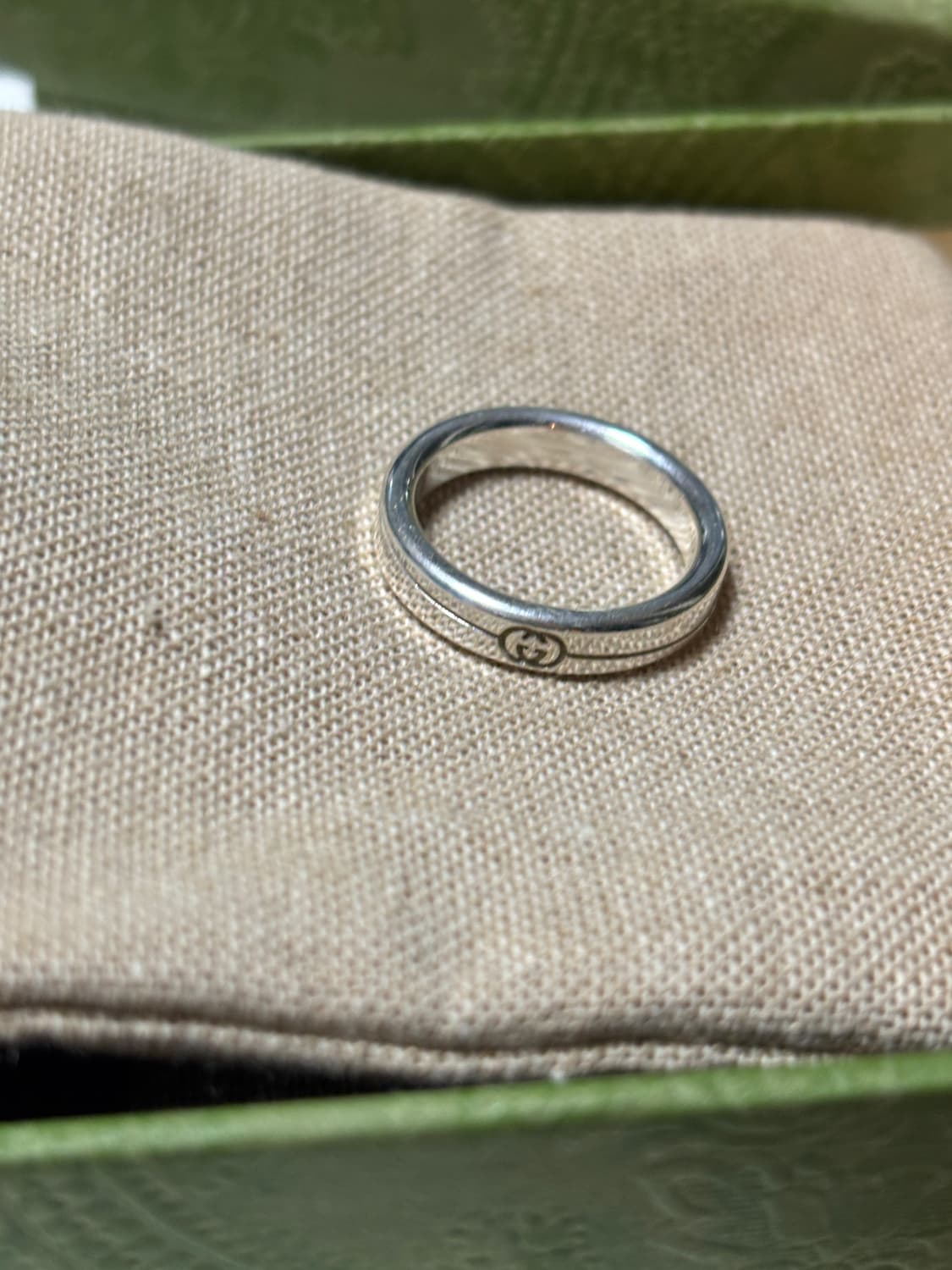 구찌 인터로킹 G 반지 풀박스(12호) 상품이미지1