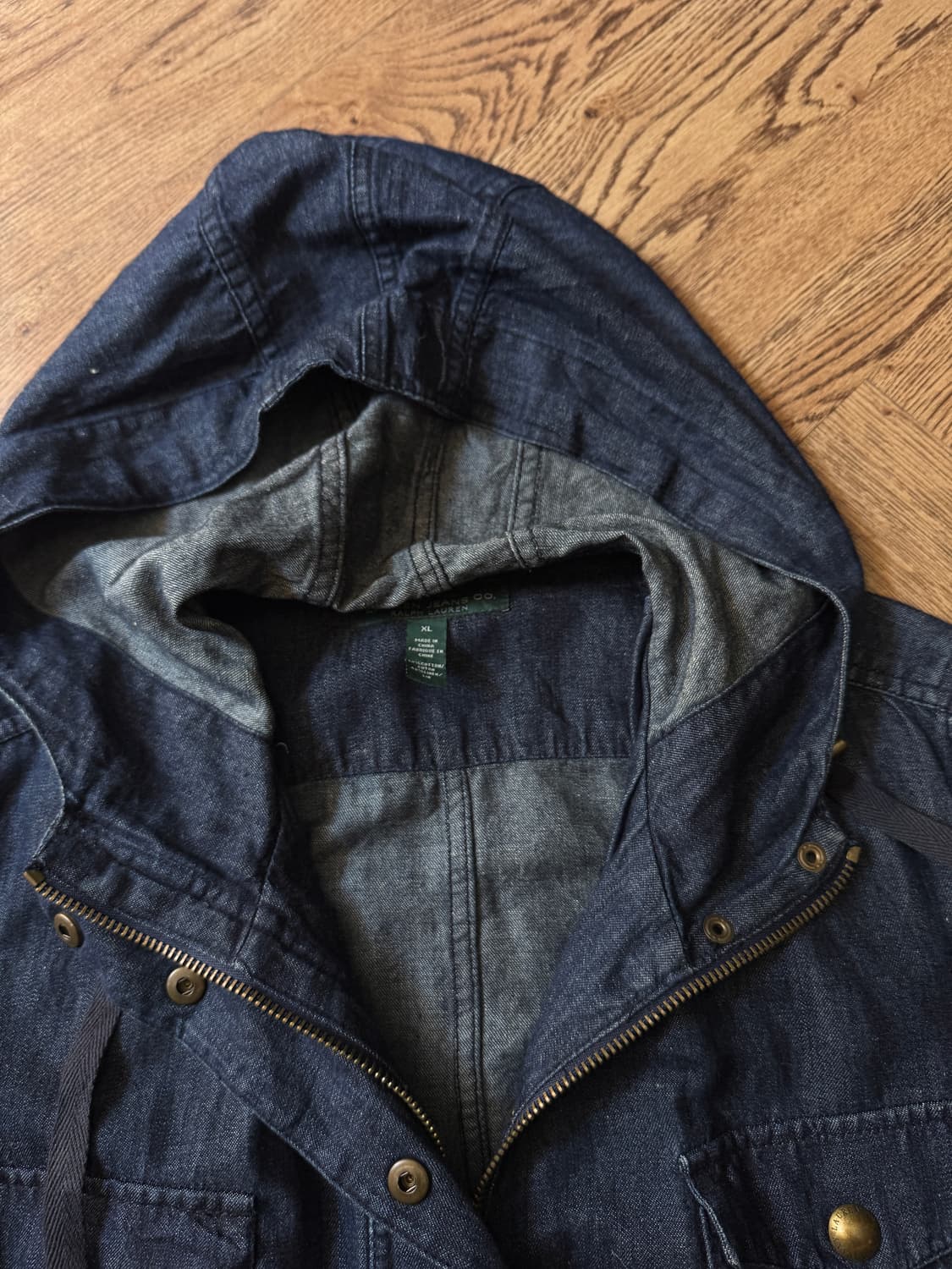 [XL]로렌 랄프로렌 데님 후드 마운틴 자켓 상품이미지2