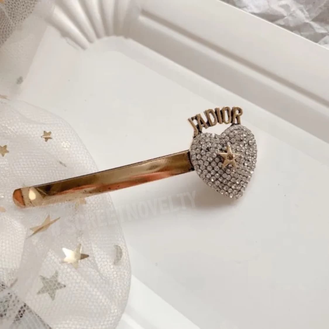 하트 골드 쟈디올 헤어핀 상품이미지1