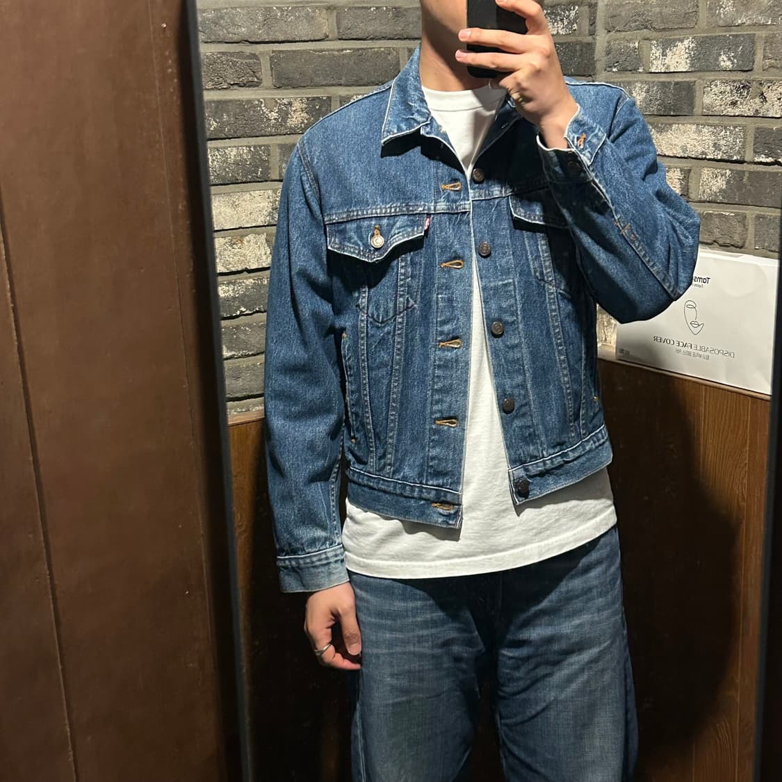 M) 리바이스 90s USA 데님 청자켓 트러커 자켓 상품이미지10