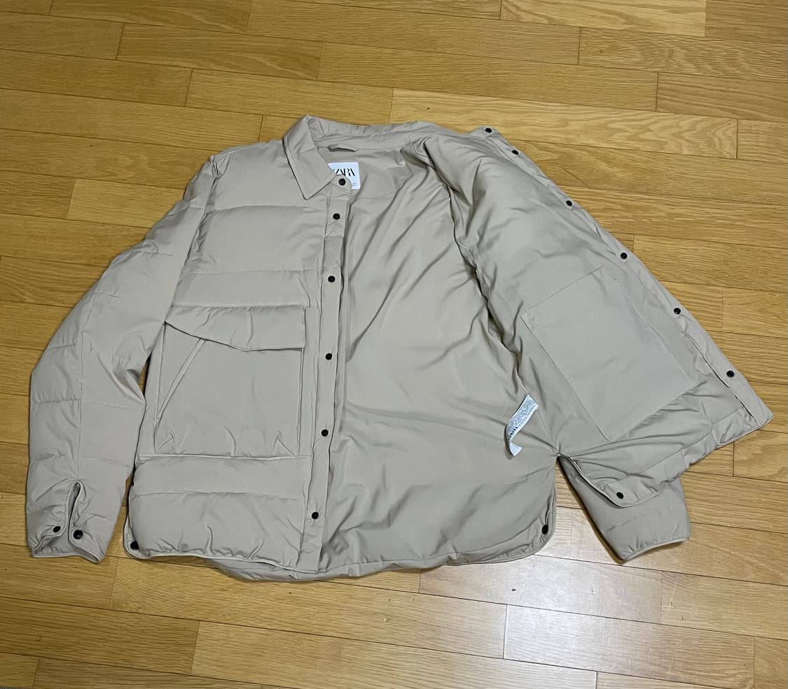 자라 푸퍼 오버셔츠 M 상품이미지2