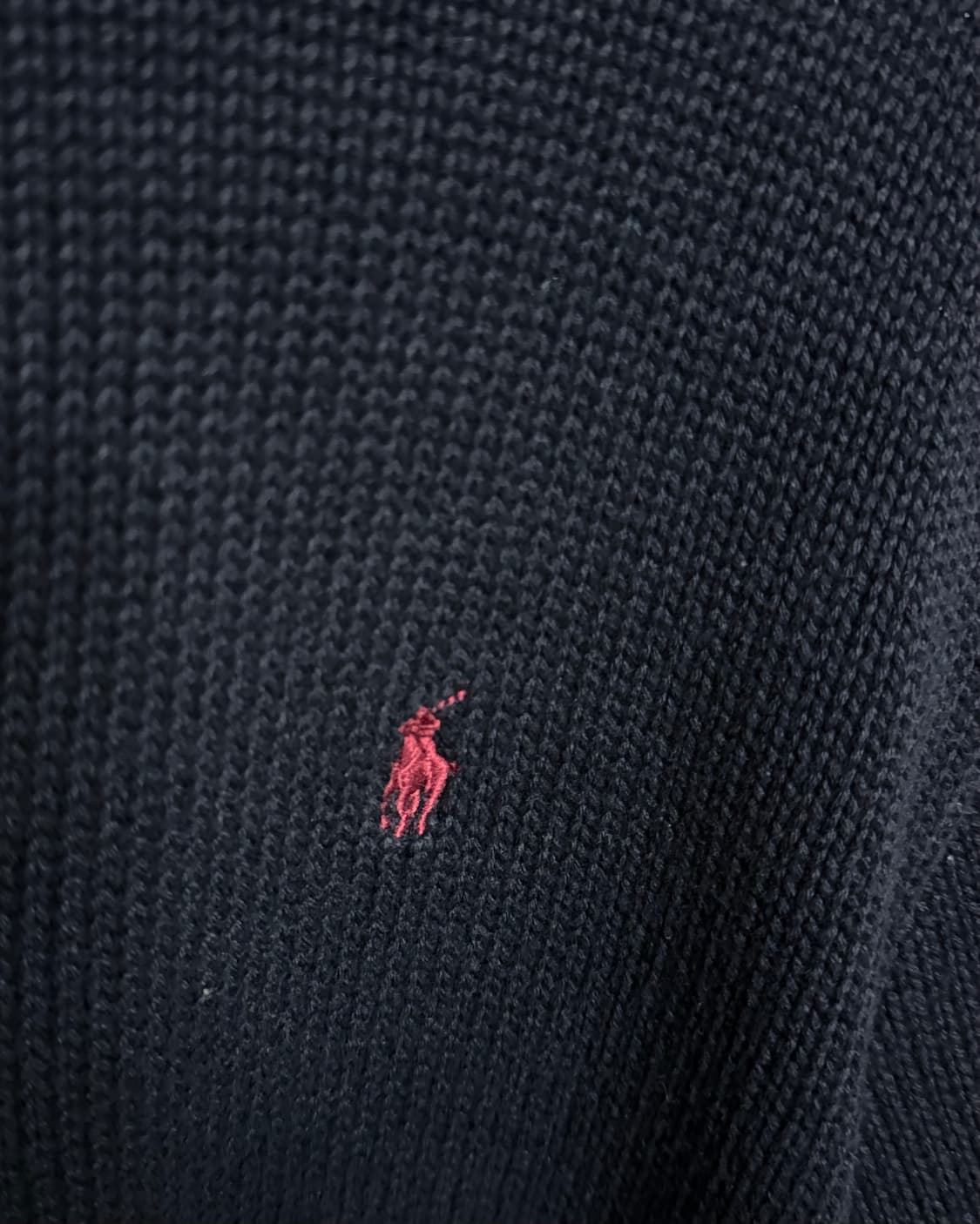 폴로 랄프로렌 코튼 케이블 쿼터 집업 풀오버 XL(18-20) 상품이미지3