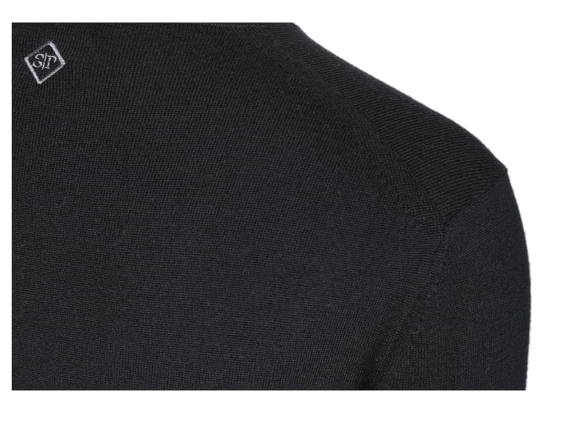 쉐입부티크 Premium WOOL Crew neck knit 블랙 새상품 상품이미지9