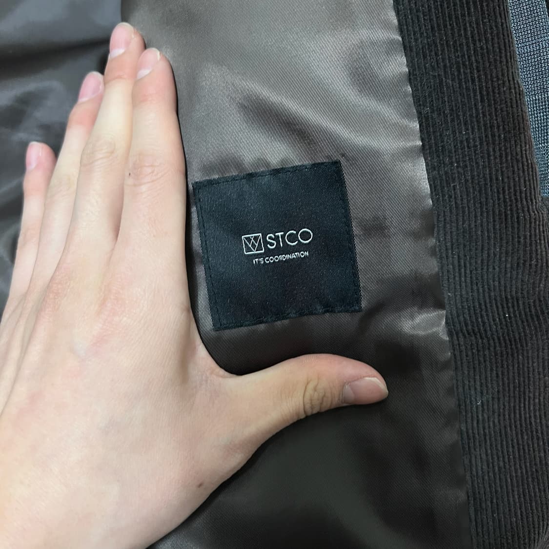 STCO 에스티코 남성 덕다운 스웨이드 배색 패딩 XXL/110  상품이미지4