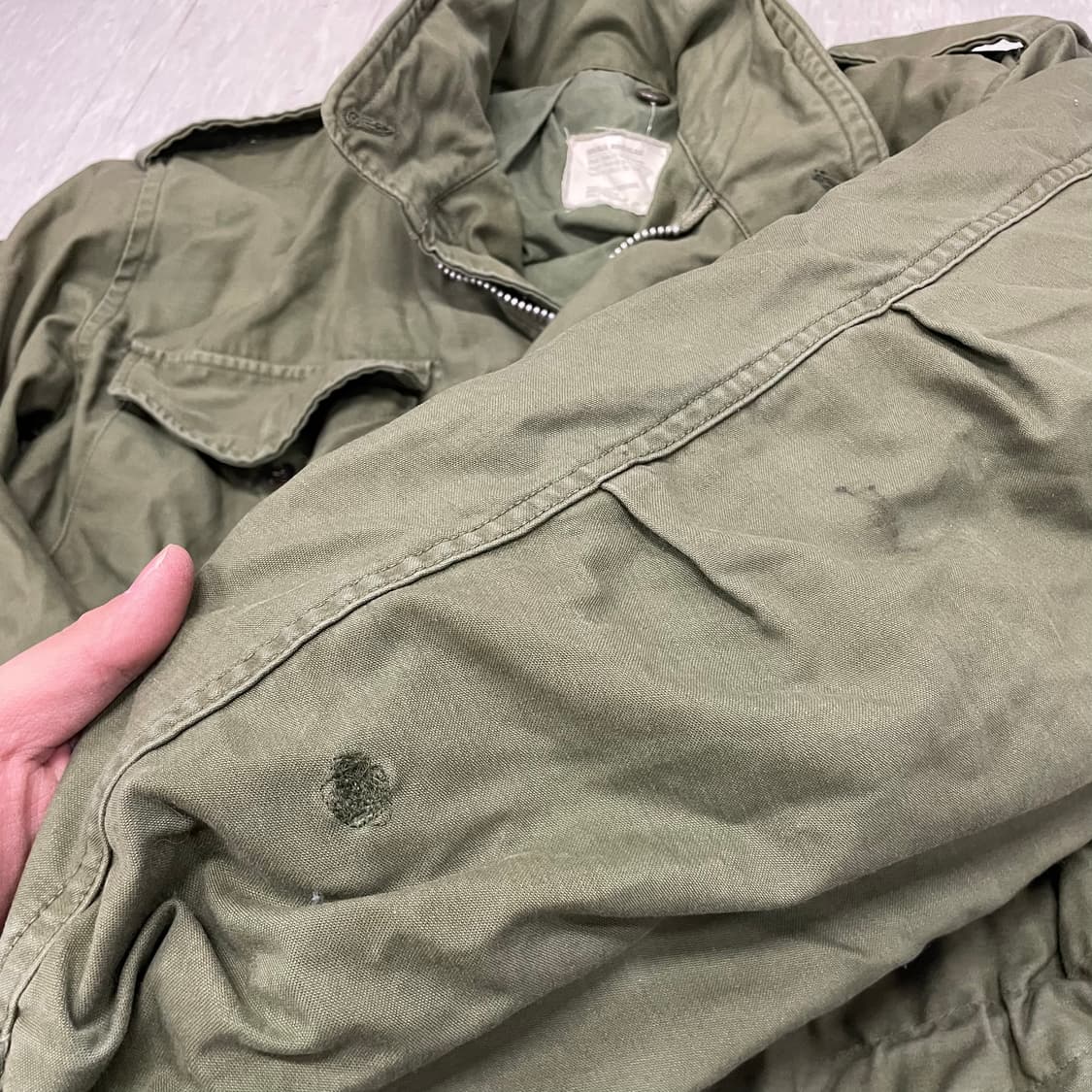 70s 알파인더스트리 M-65 필드자켓 야상자켓 L V5 상품이미지9