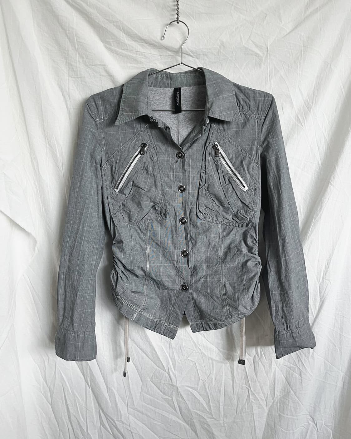 marc cain 사이드 개더링 셔츠자켓 상품이미지1