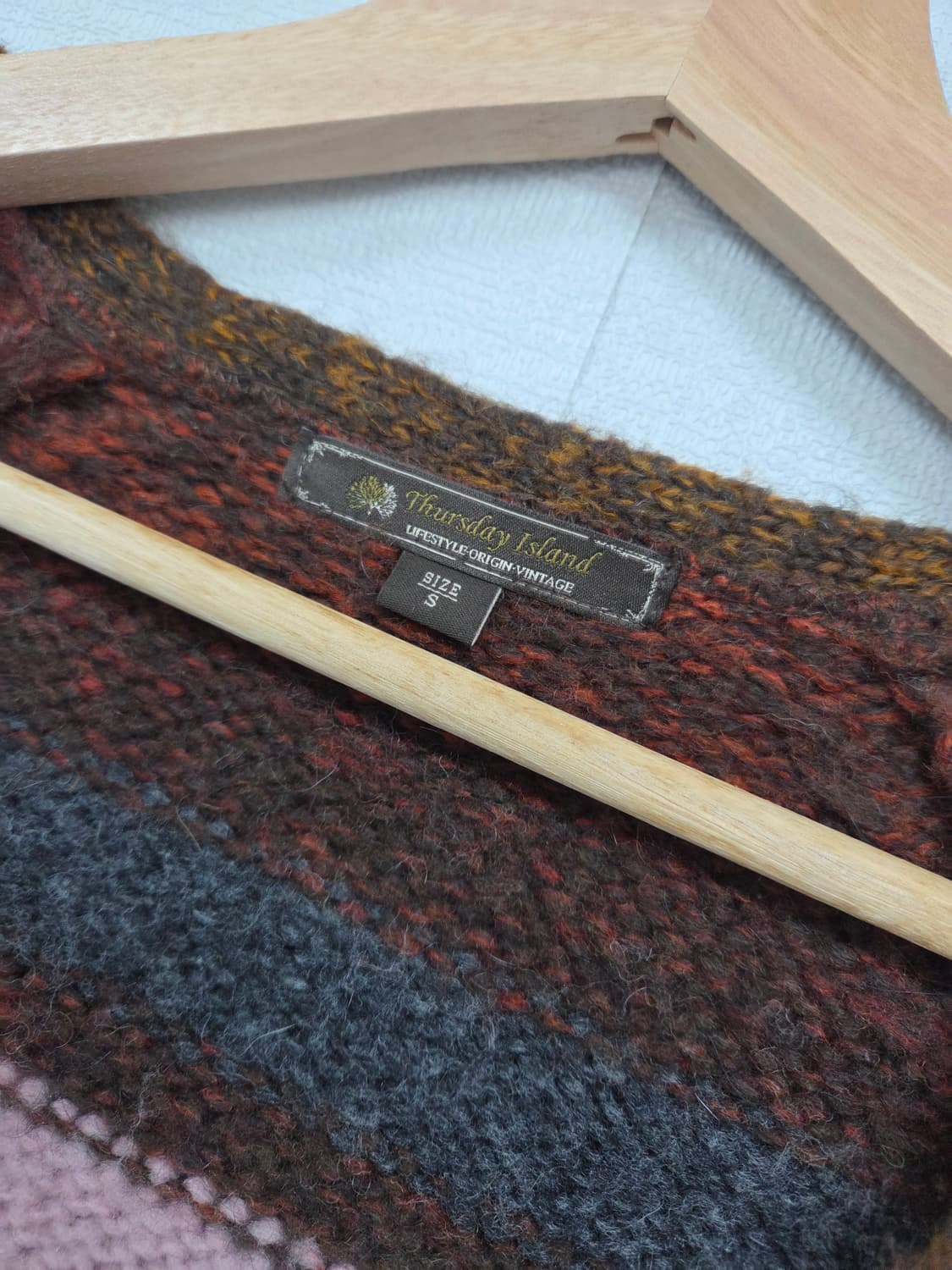 써스데이아일랜드  니트가디건 상품이미지3