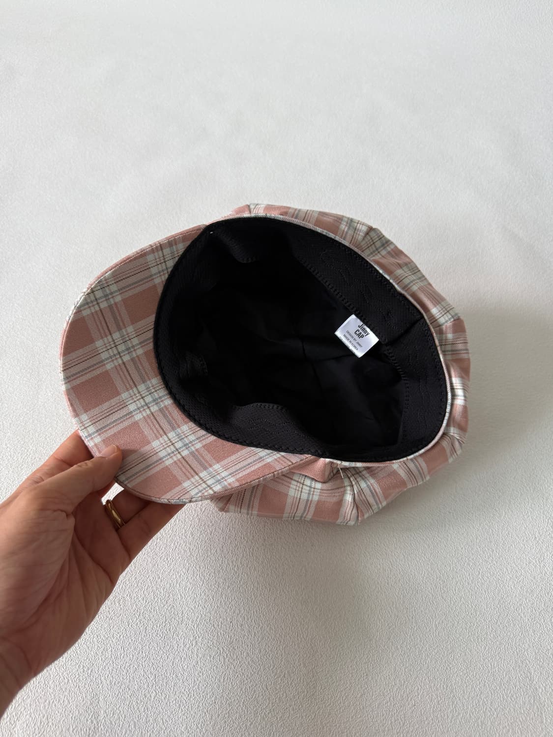 Pre owned 체크 뉴스보이 햇 상품이미지6