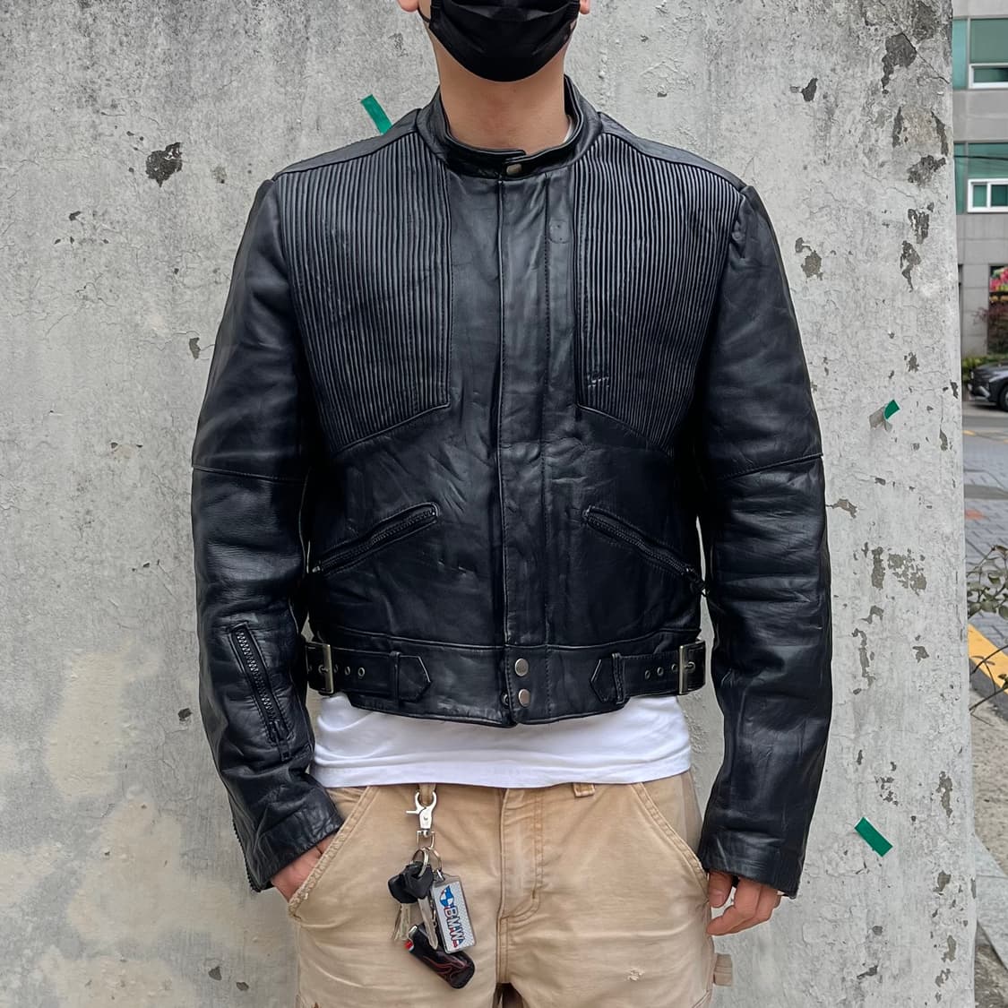 빈티지 퀼팅 패널 라이더 자켓 (105) 상품이미지9