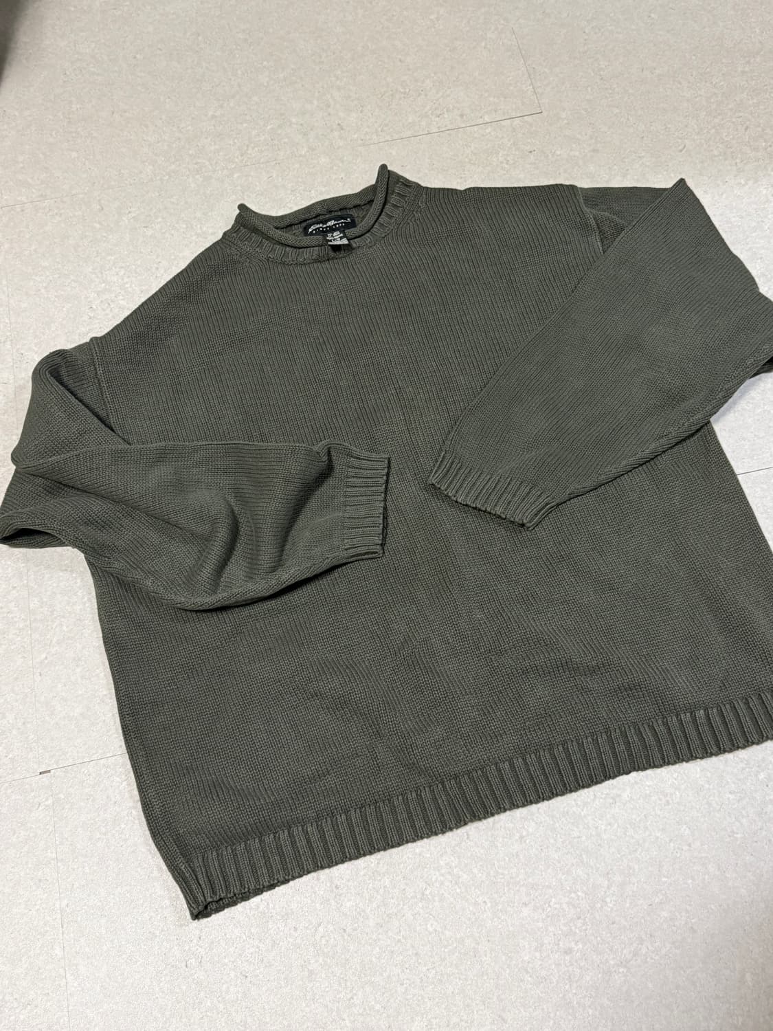 Pacific Northwestern 에디바우어 롤넥 코튼 니트 크롭 상품이미지3