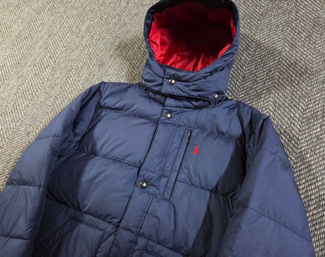 폴로 랄프로렌 네이비 레드 포니 푸퍼 패딩 상품이미지3