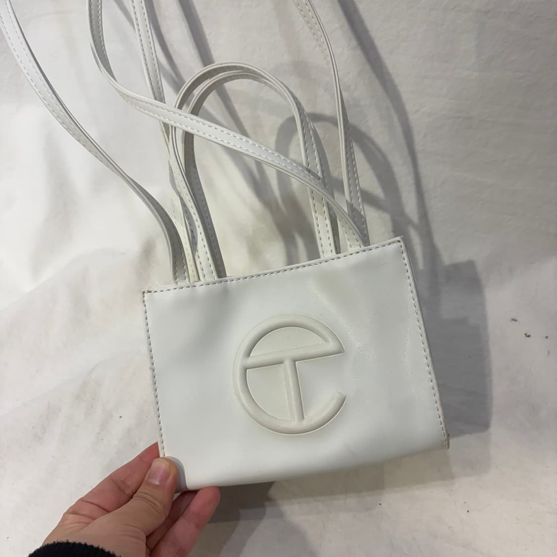 텔파 스몰 쇼핑백 화이트 가방 상품이미지2