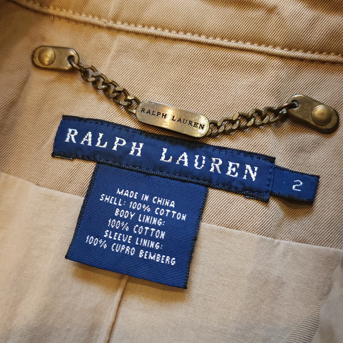 폴로 랄프로렌 여성용 코튼 더블 트렌치 코트 2 상품이미지9