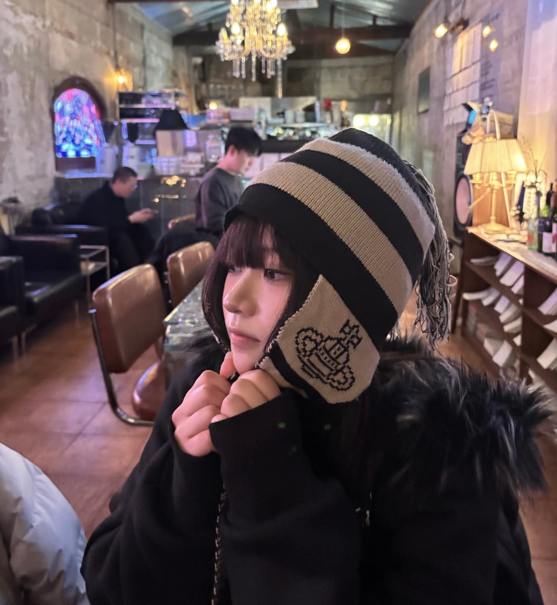 비비안웨스트우드 Vivienne westwood 이어플랩 나나 비니 상품이미지1