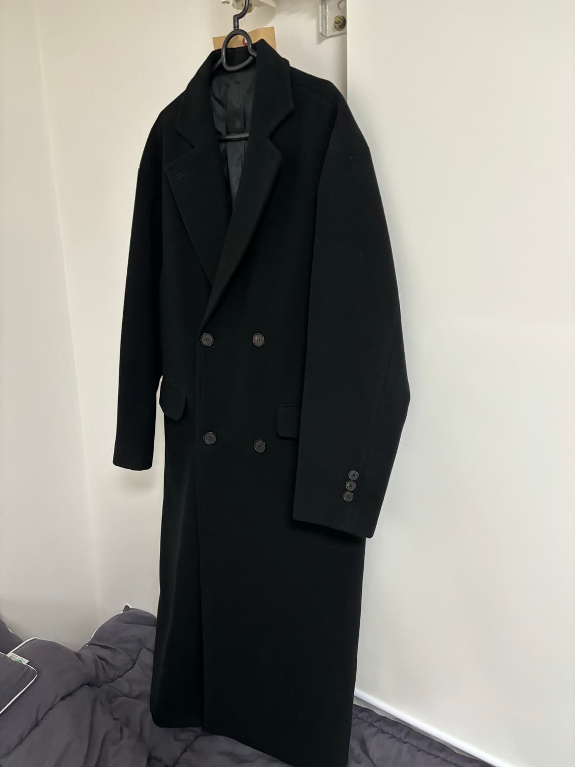 Object Service 더블 브레스티드 울 코트 상품이미지7