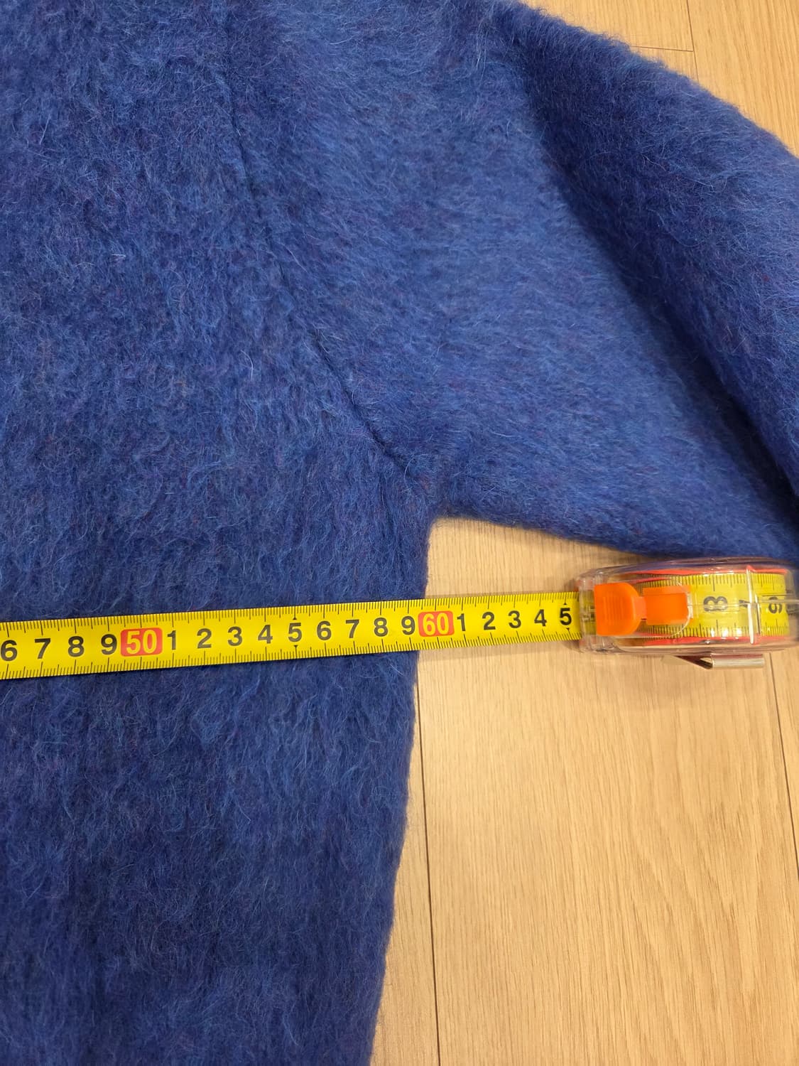 블루 모헤어 브러시드 가디건 상품이미지9