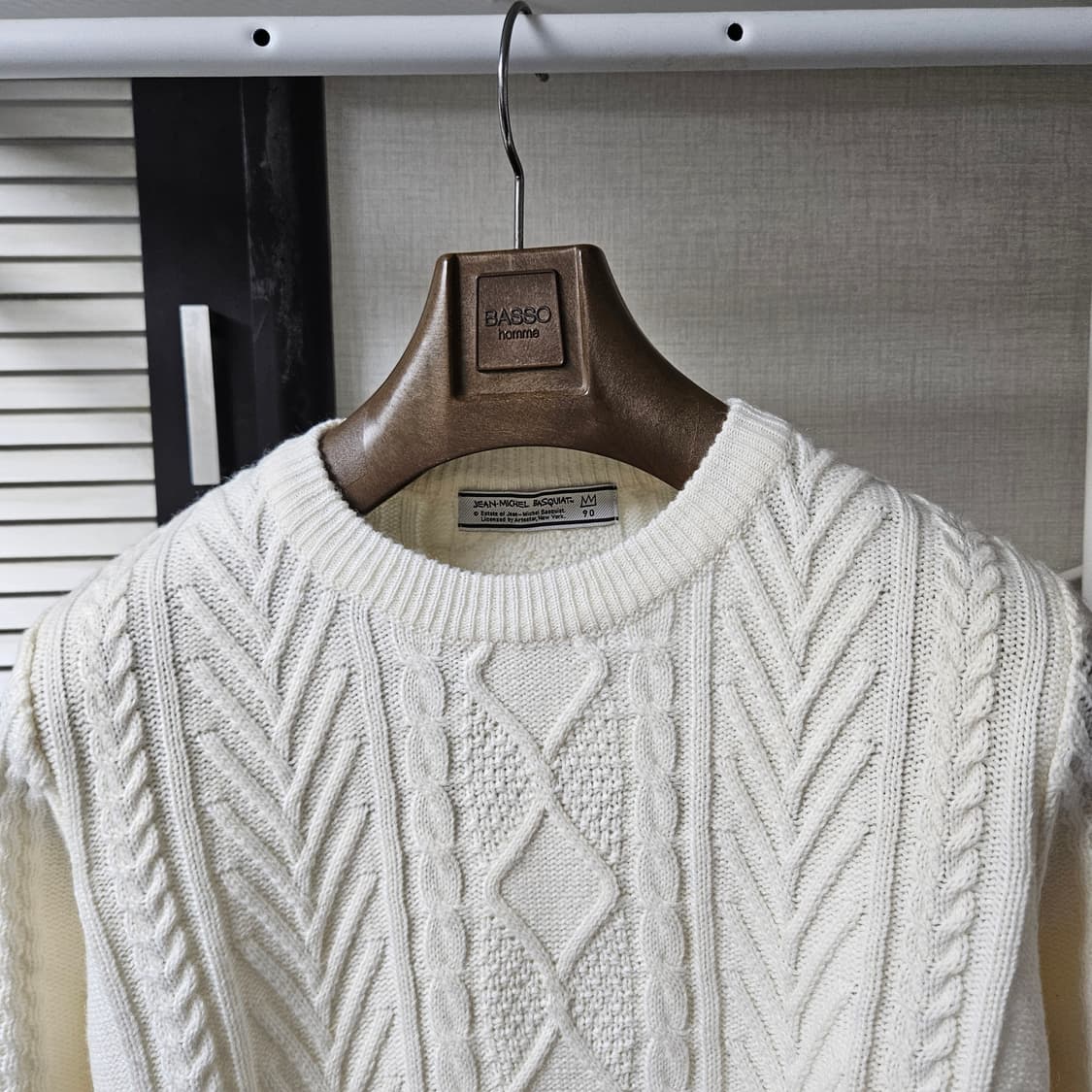 90 ) 장미쉘바스키아 케이블 니트 상품이미지1